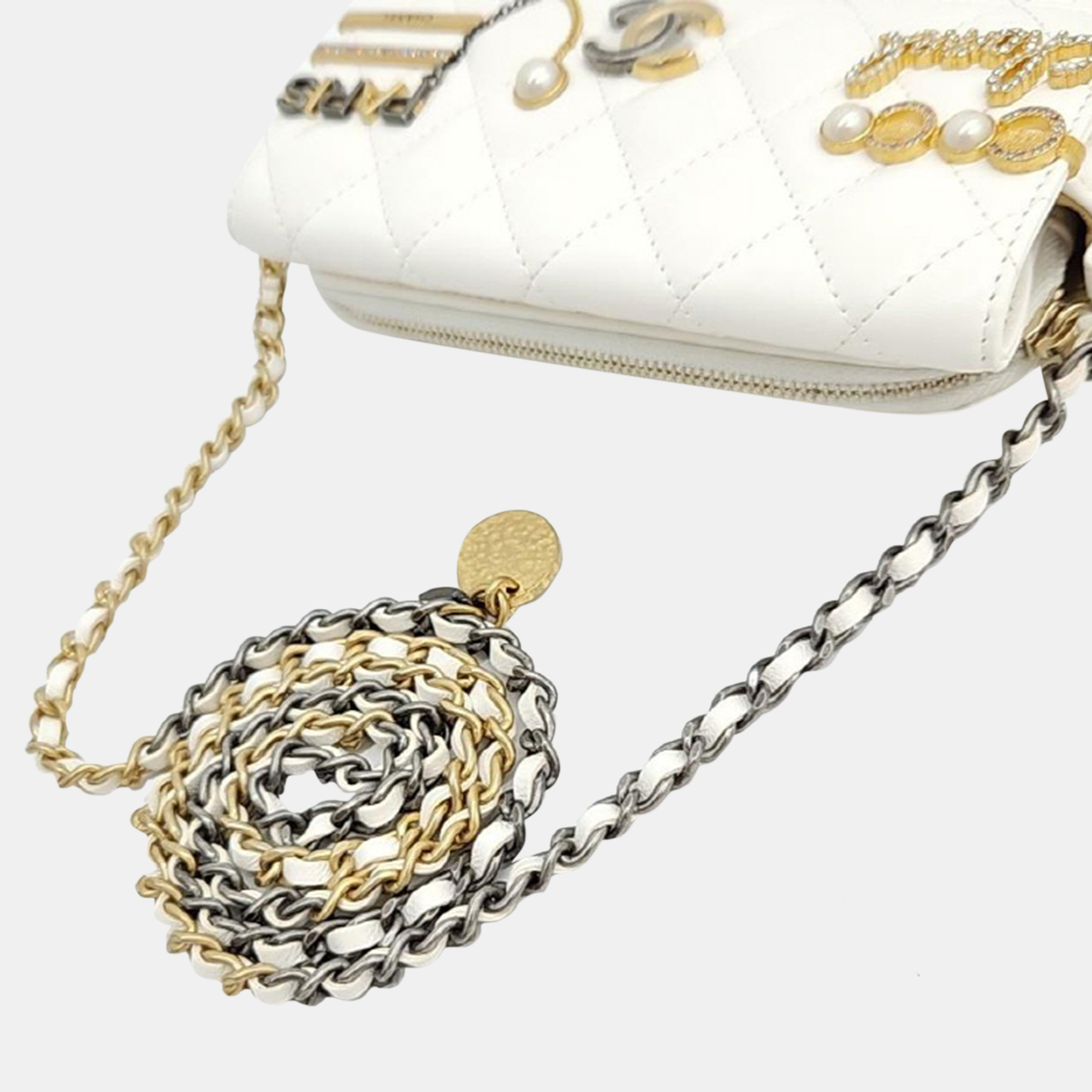 Chanel Charm-Embellished Mini Crossbody Bag