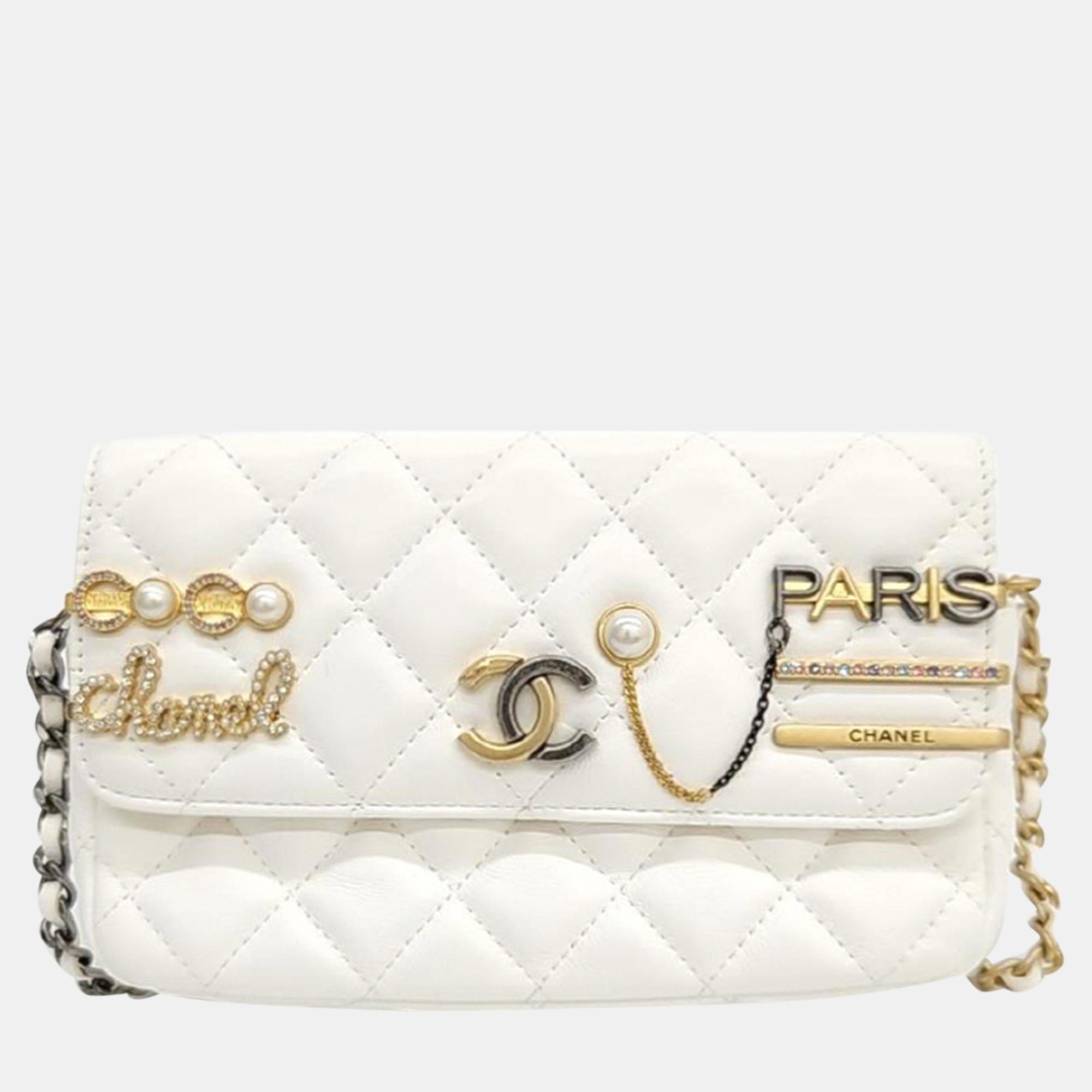 Chanel Charm-Embellished Mini Crossbody Bag