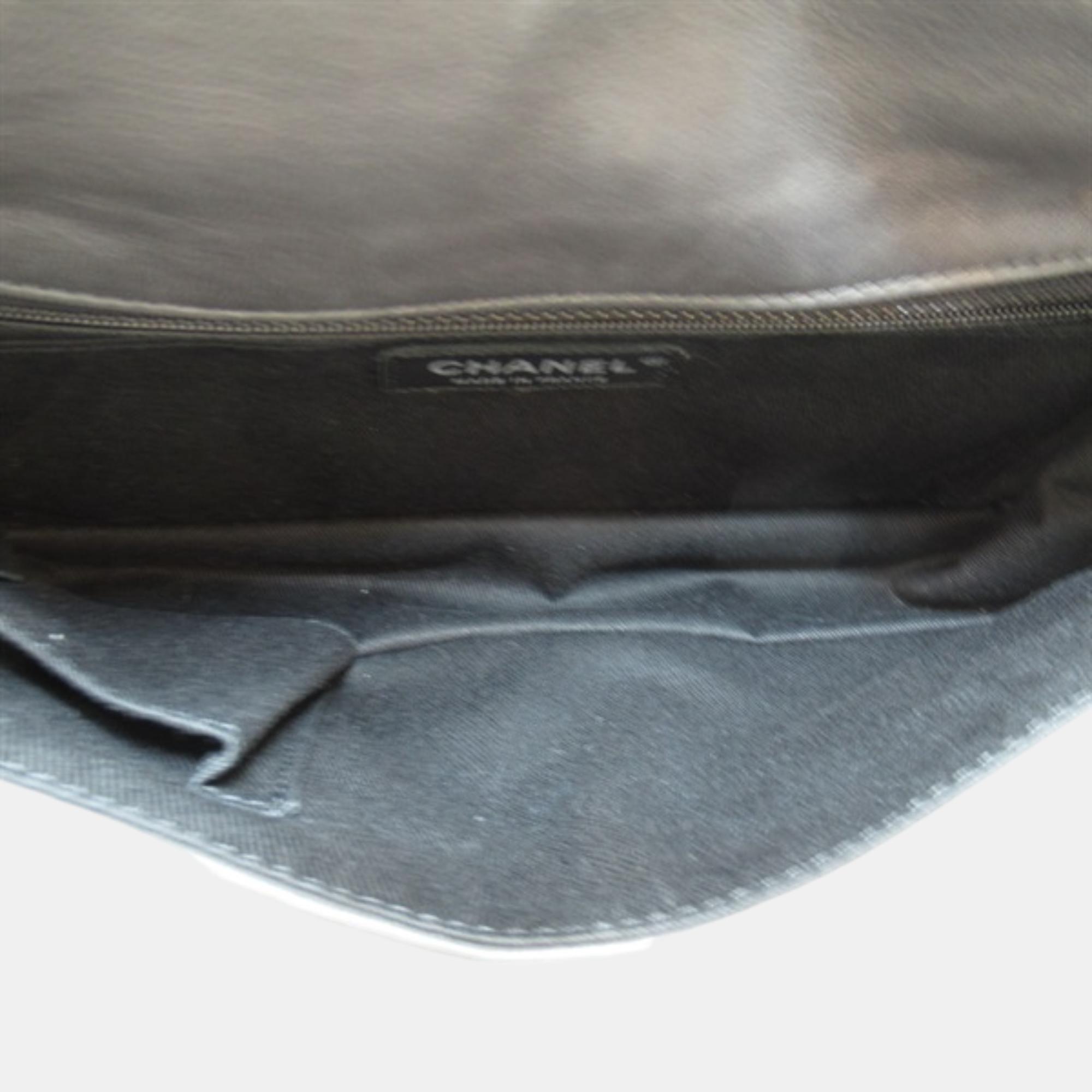 Chanel Black Leather CC Timeless Shoulder Bag