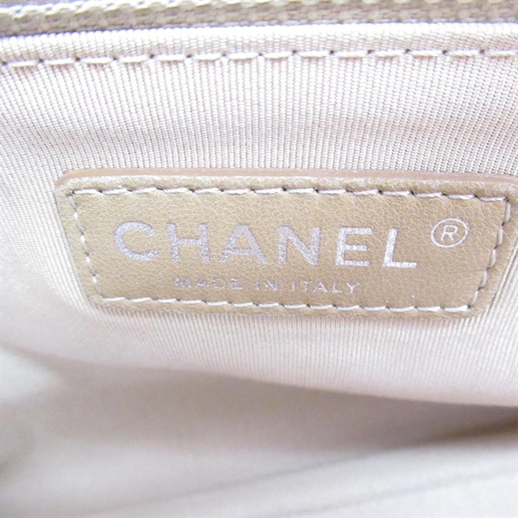 Chanel Brown Quilted Caviar Chain Tote Bag