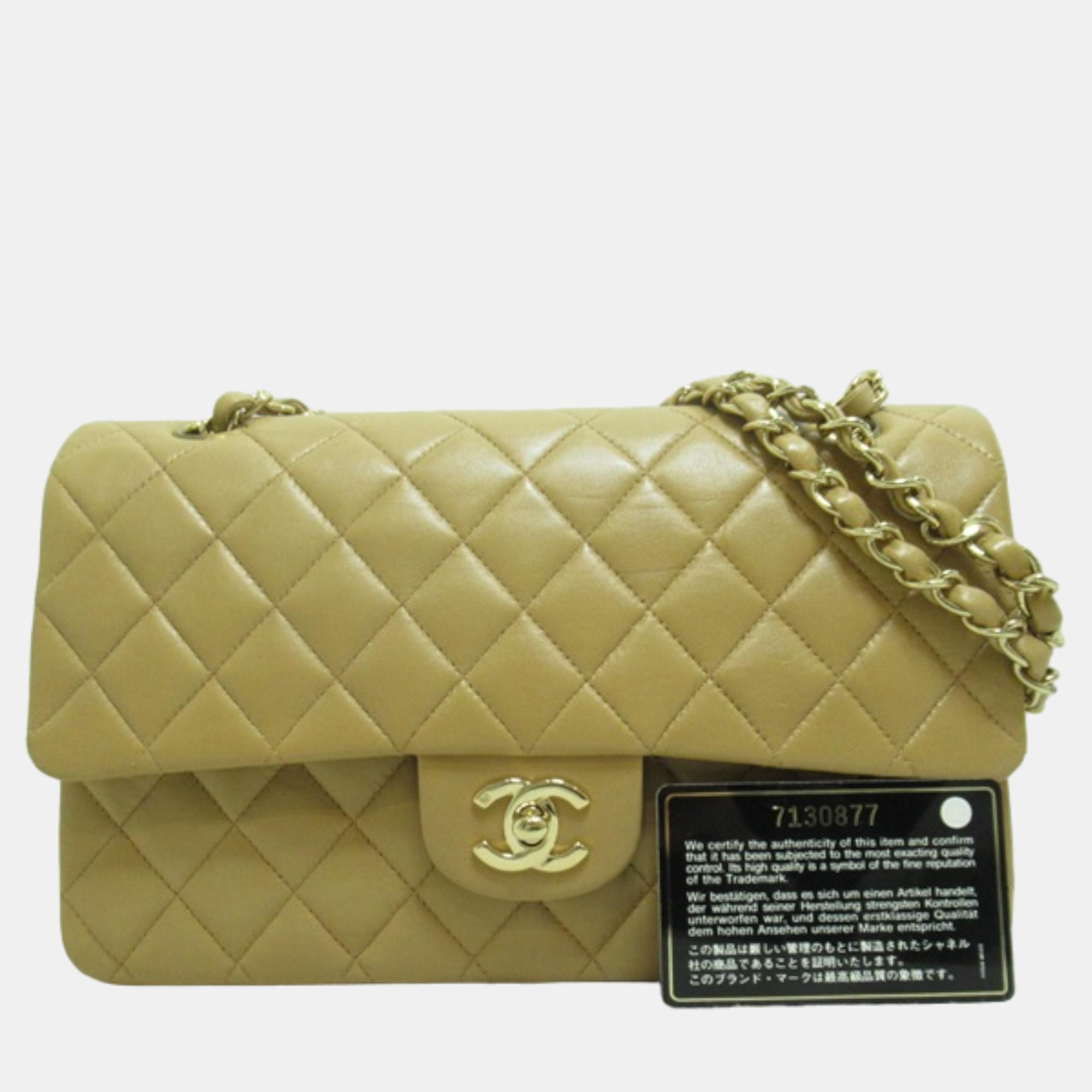 Chanel Brown Medium Classic Double Flap Bag