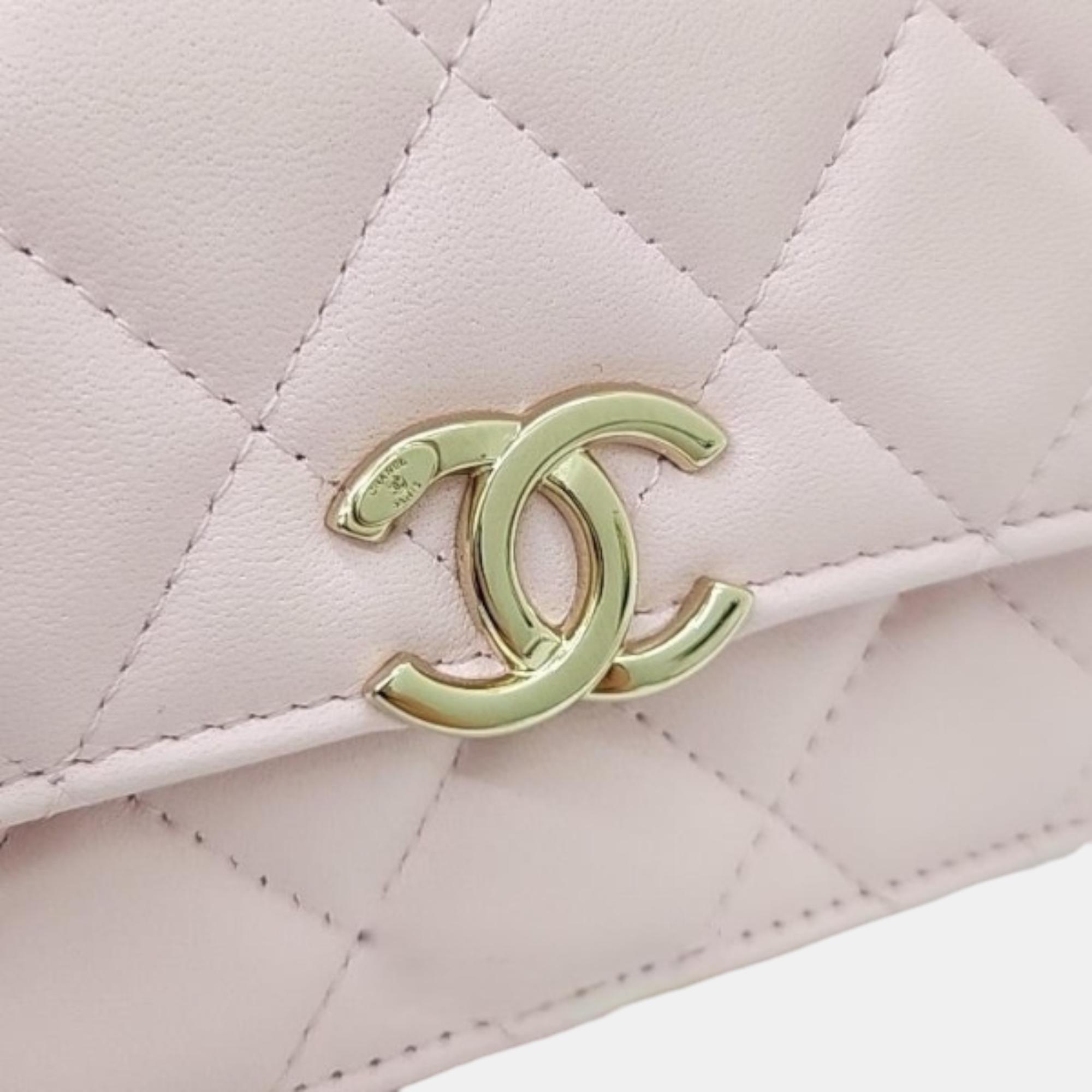Chanel Lambskin Coco Top Handle Mini Crossbody Bag