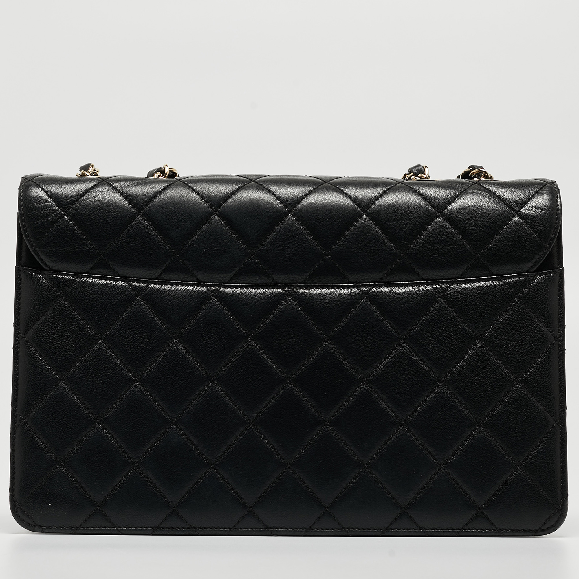 Chanel Black Quilted Leather Beauty Lock Flap Bag