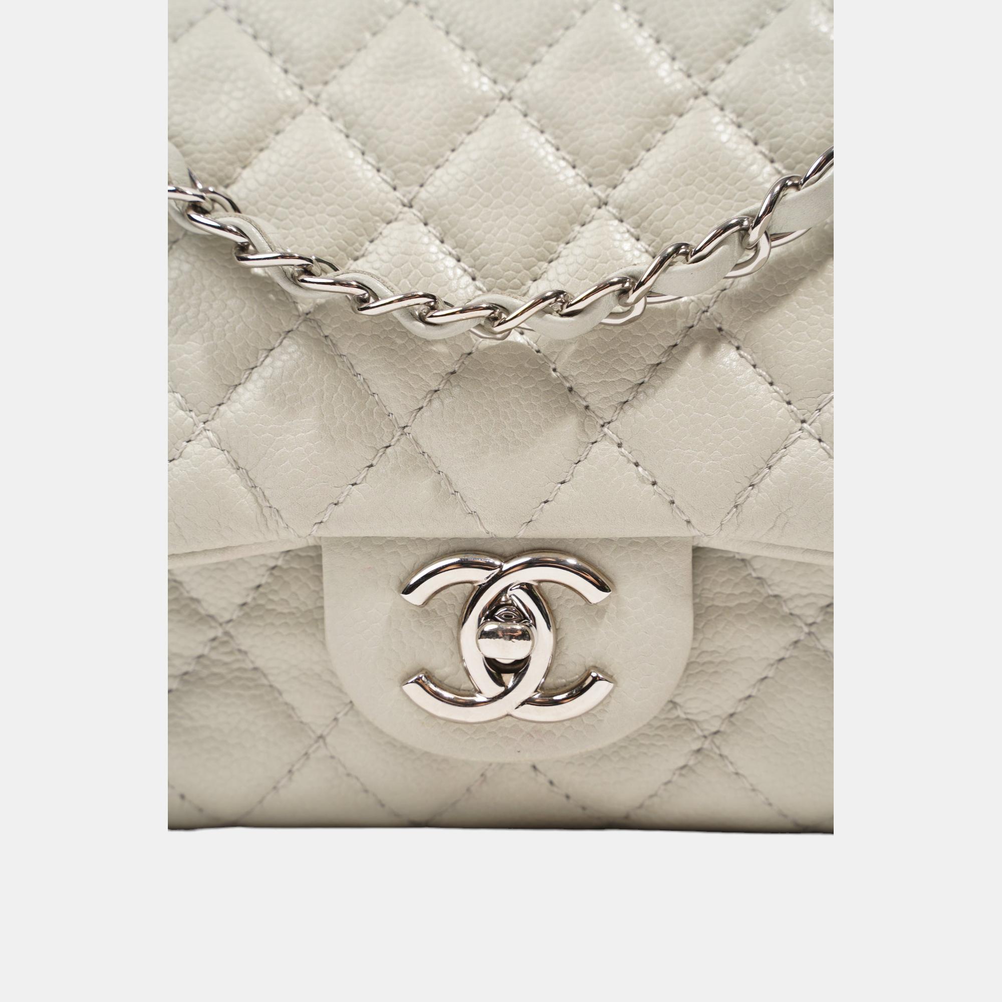 Chanel Quilted Caviar Leather Classic Double Flap Medium