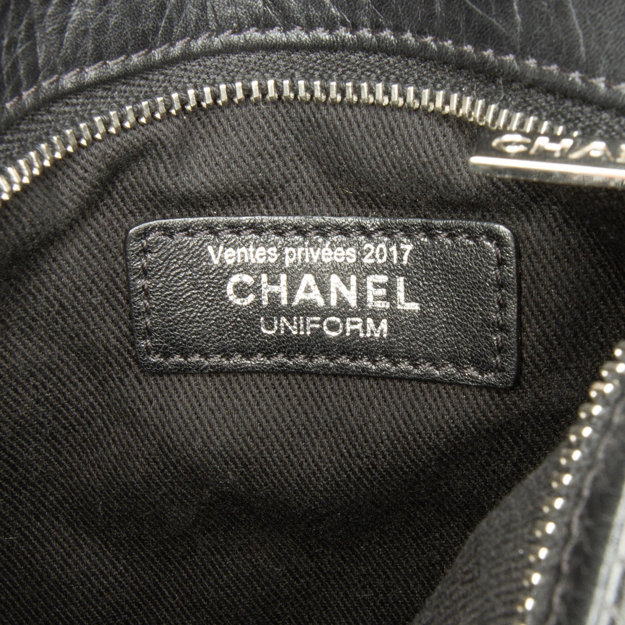 Chanel Black Uniform Crossbody Bag