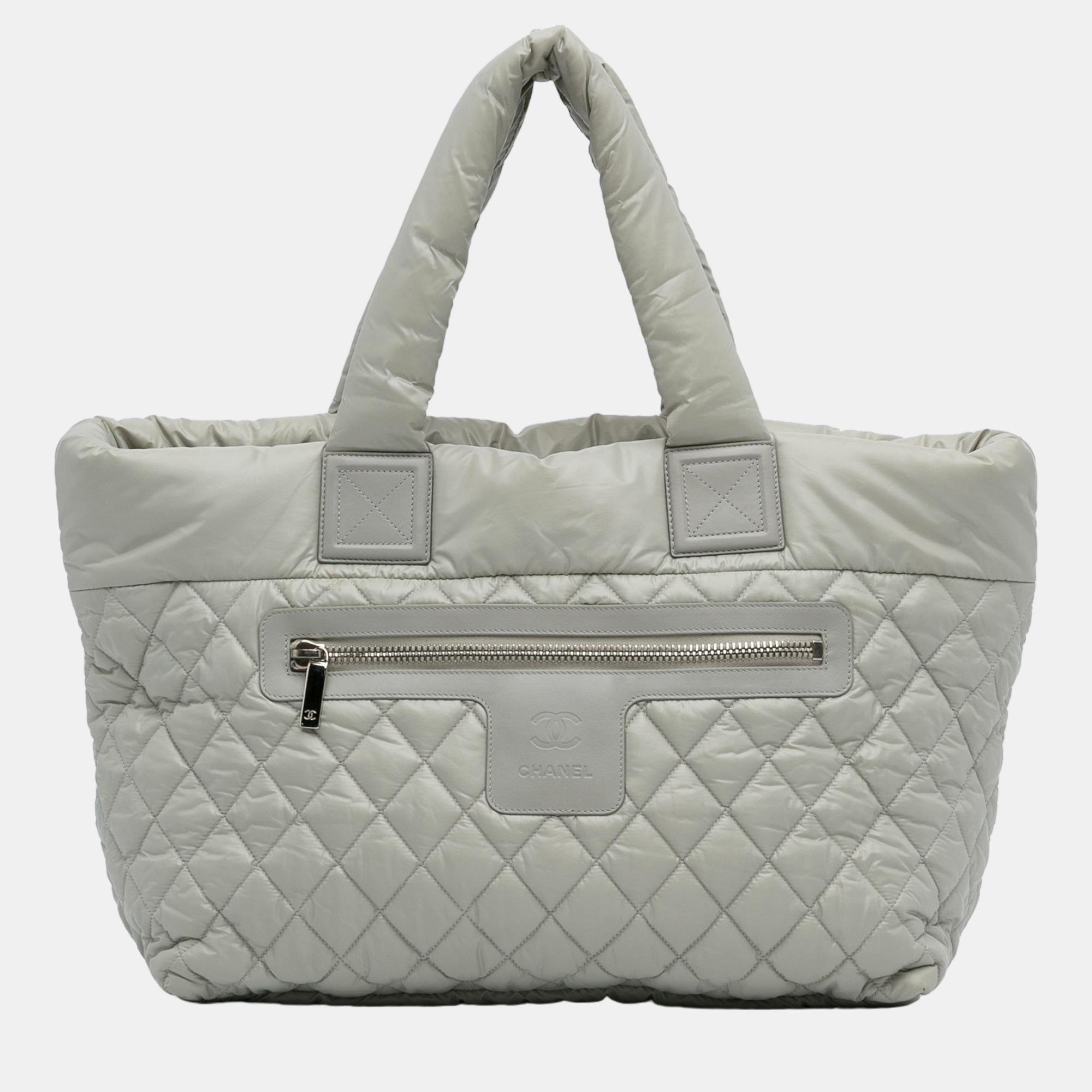 Chanel Grey Coco Cocoon Tote Bag