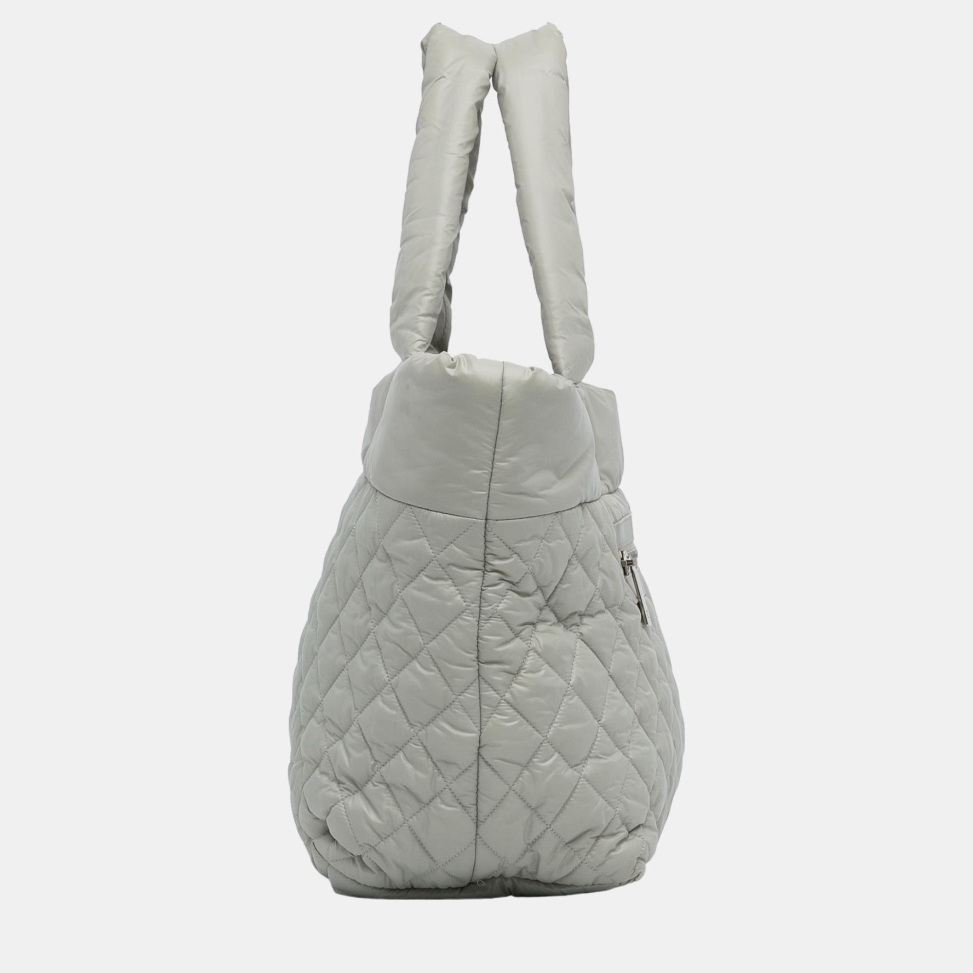 Chanel Grey Coco Cocoon Tote Bag