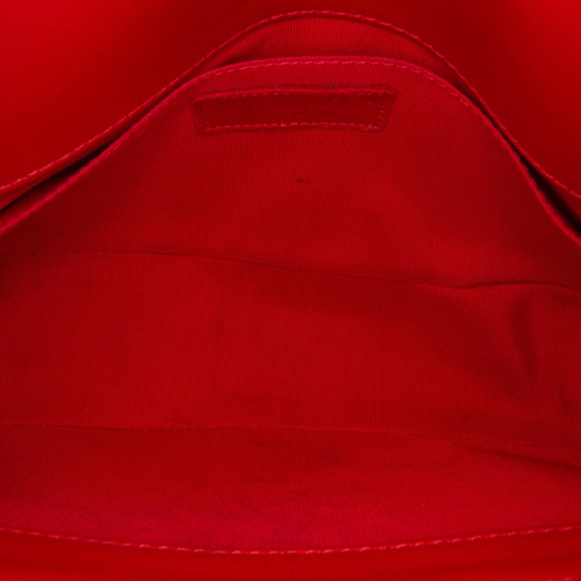 Chanel Red Medium Lambskin Boy Flap Bag