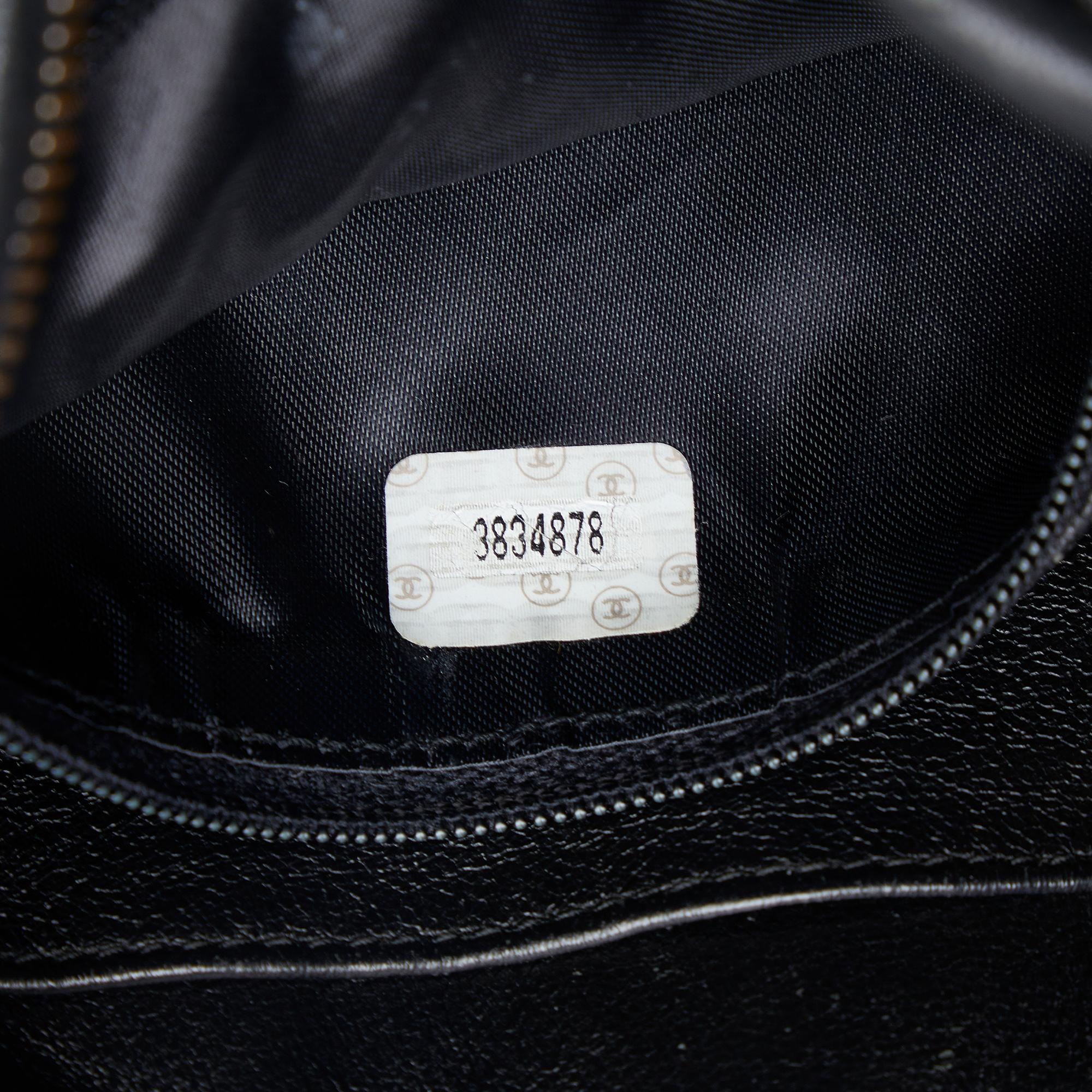 Chanel Black CC Matelasse Lambskin Camera Bag