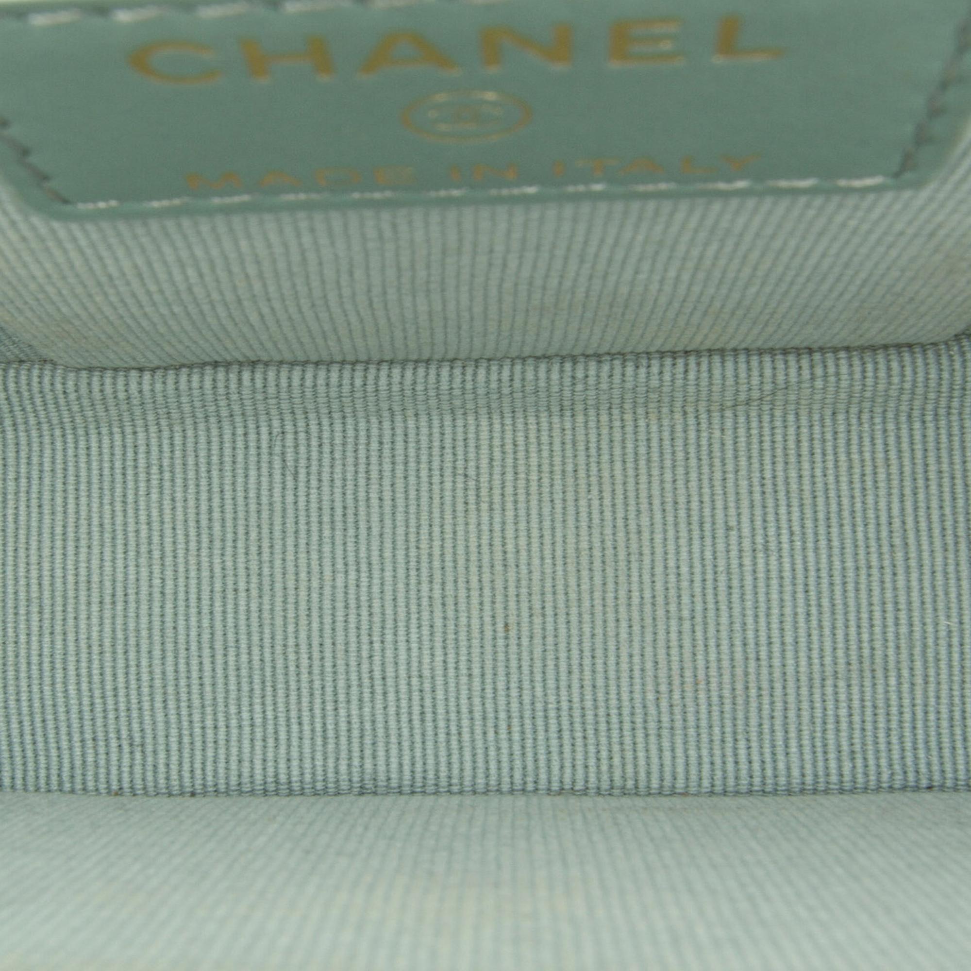 Chanel Green CC Caviar Vanity Bag