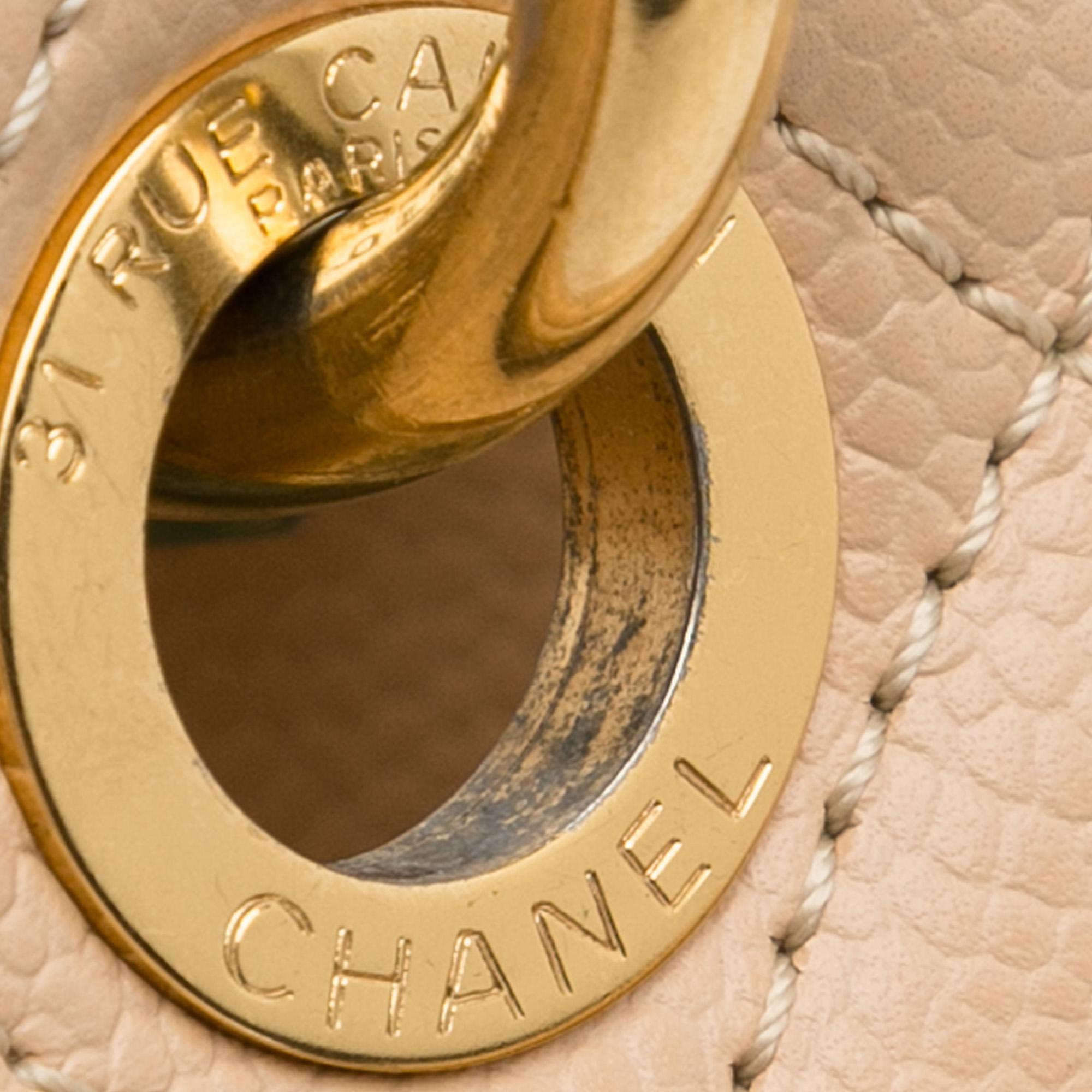 Chanel Beige Caviar Grand Shopping Tote