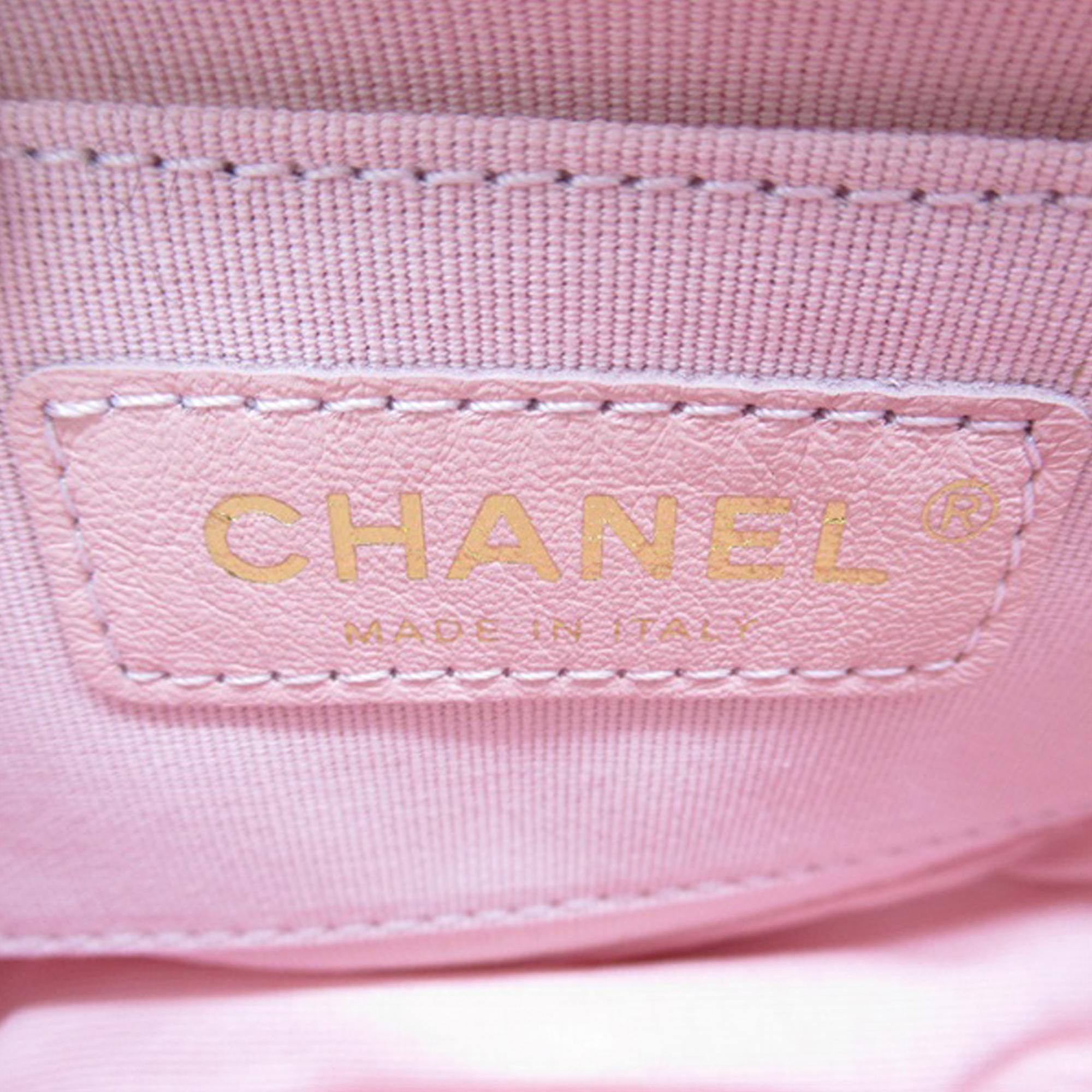 Chanel Pink Mini Braided Classic Tweed Single Flap Bag