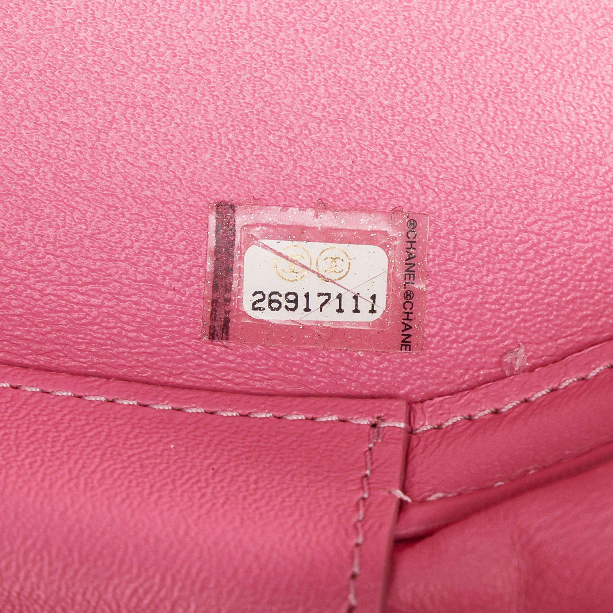 Chanel Pink Chevron La Pausa Evening Crossbody Bag