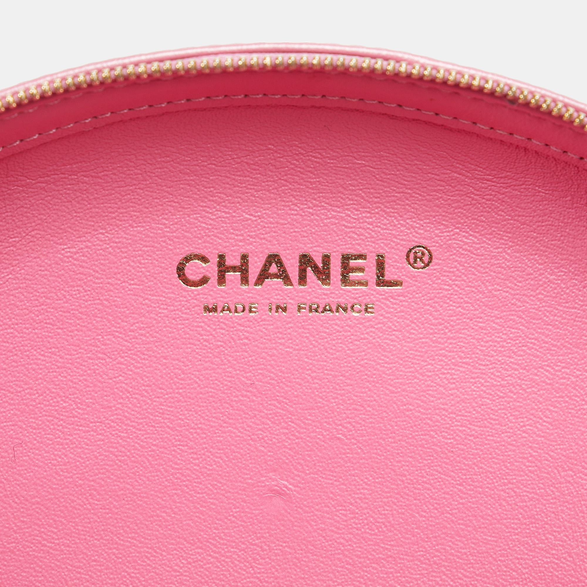Chanel Pink Chevron La Pausa Evening Crossbody Bag