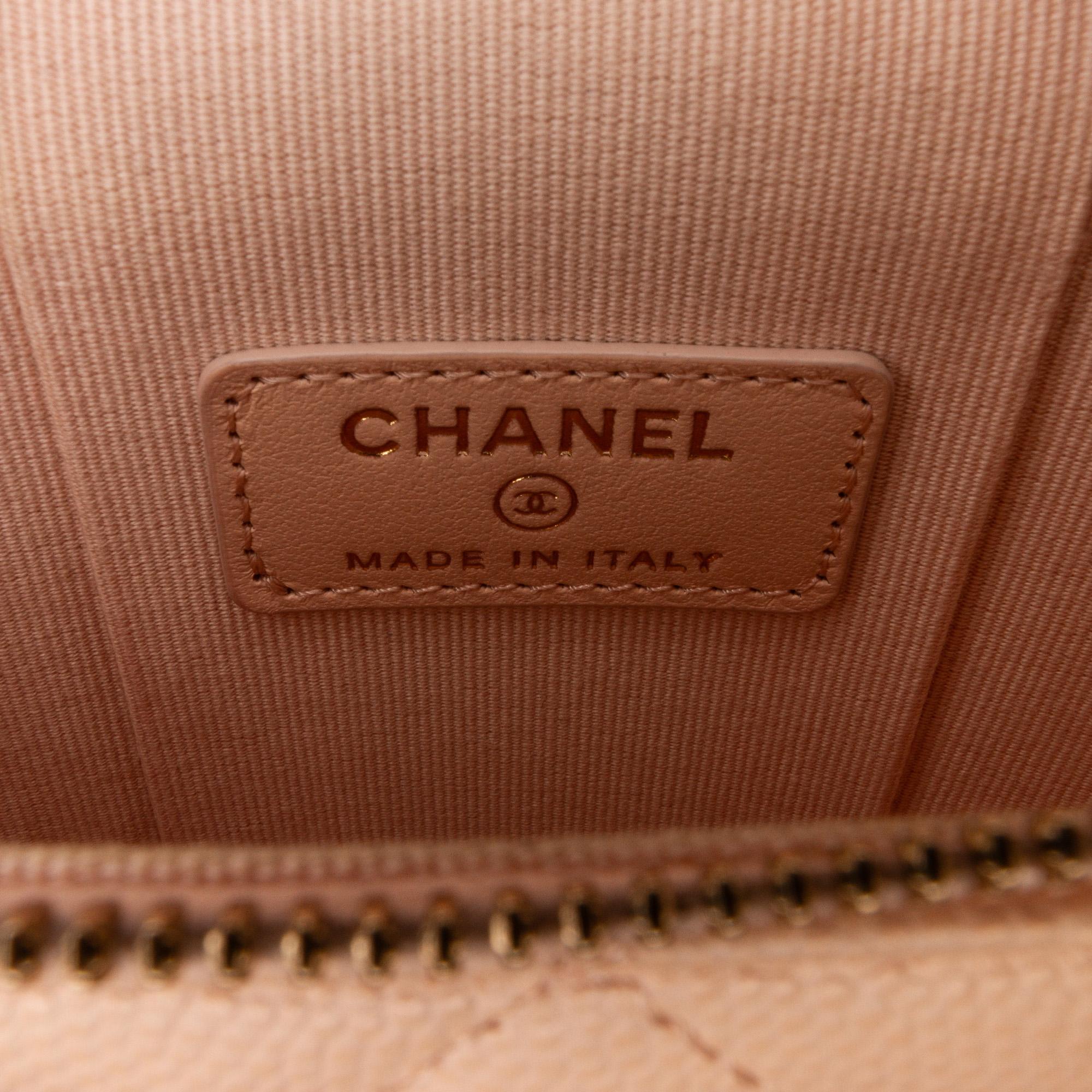 Chanel Pink CC Caviar Vanity Bag