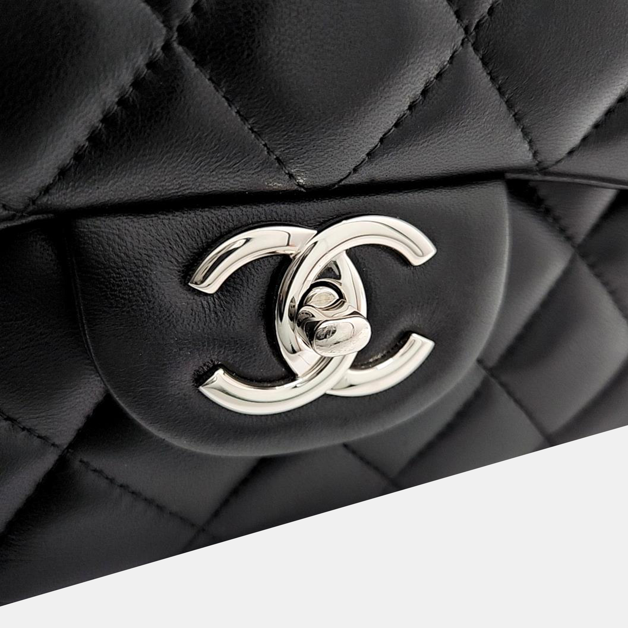 Chanel Black Leather Classic Maxi