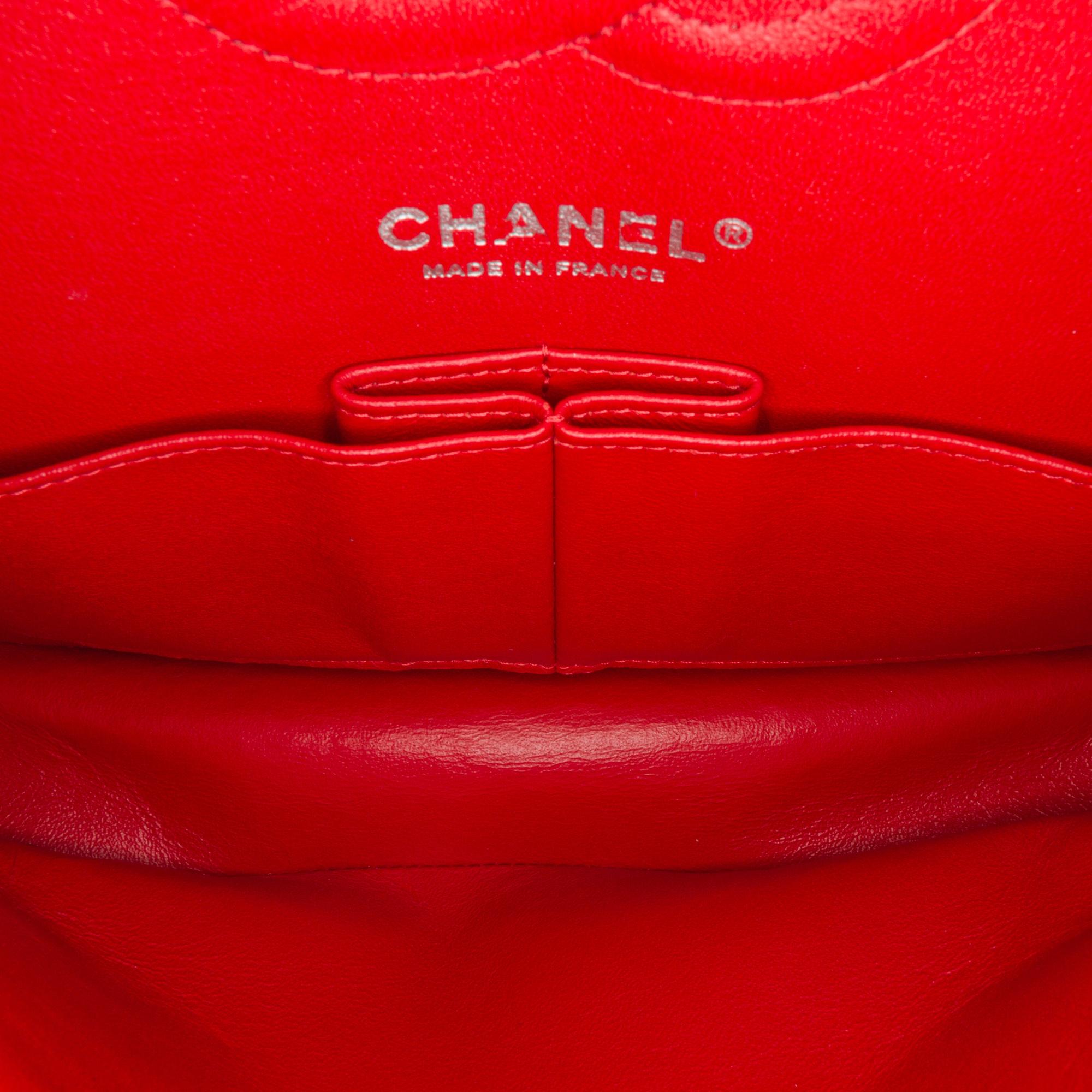 Chanel Red Medium Classic Caviar Double Flap