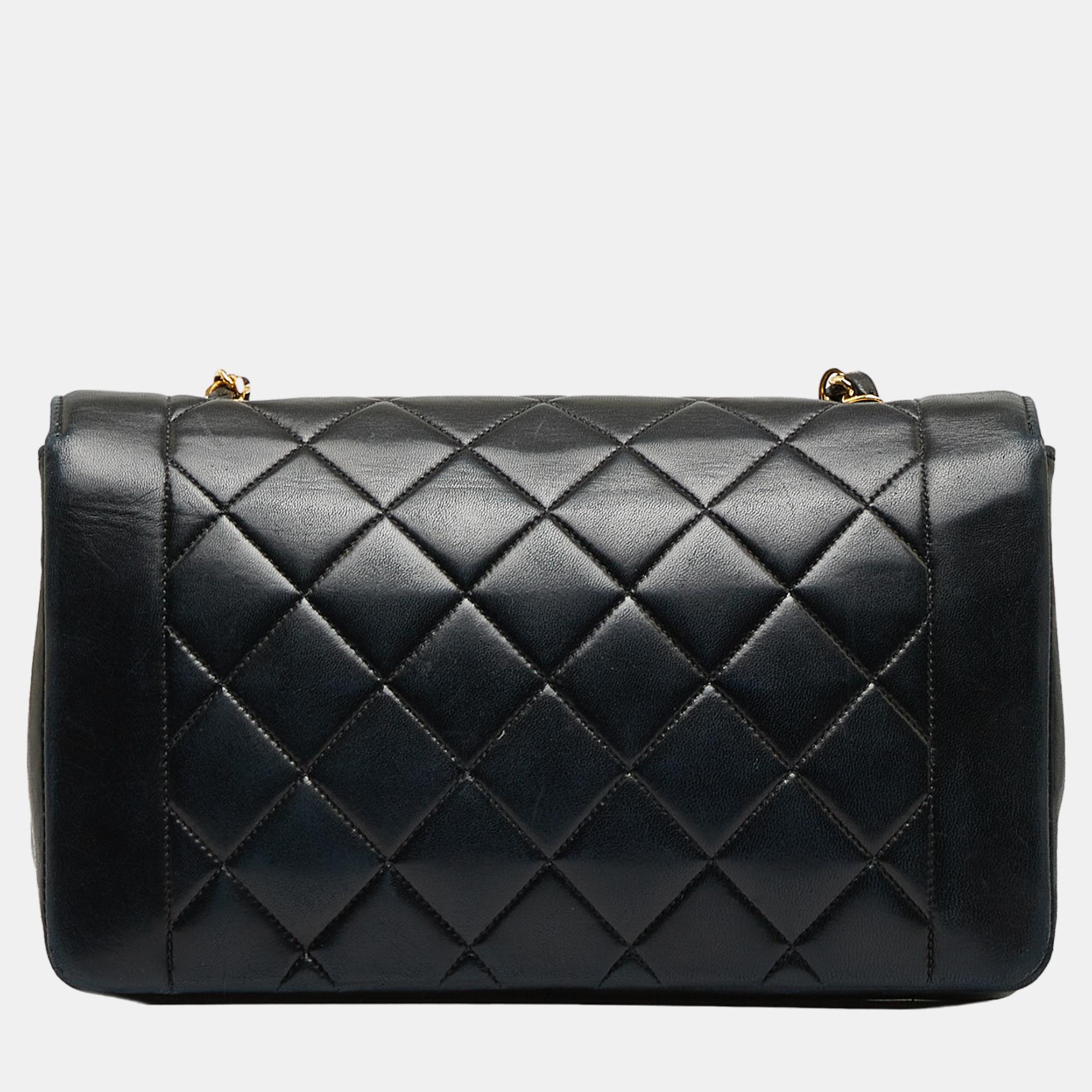 Chanel Black Small Diana Flap Crossbody Bag