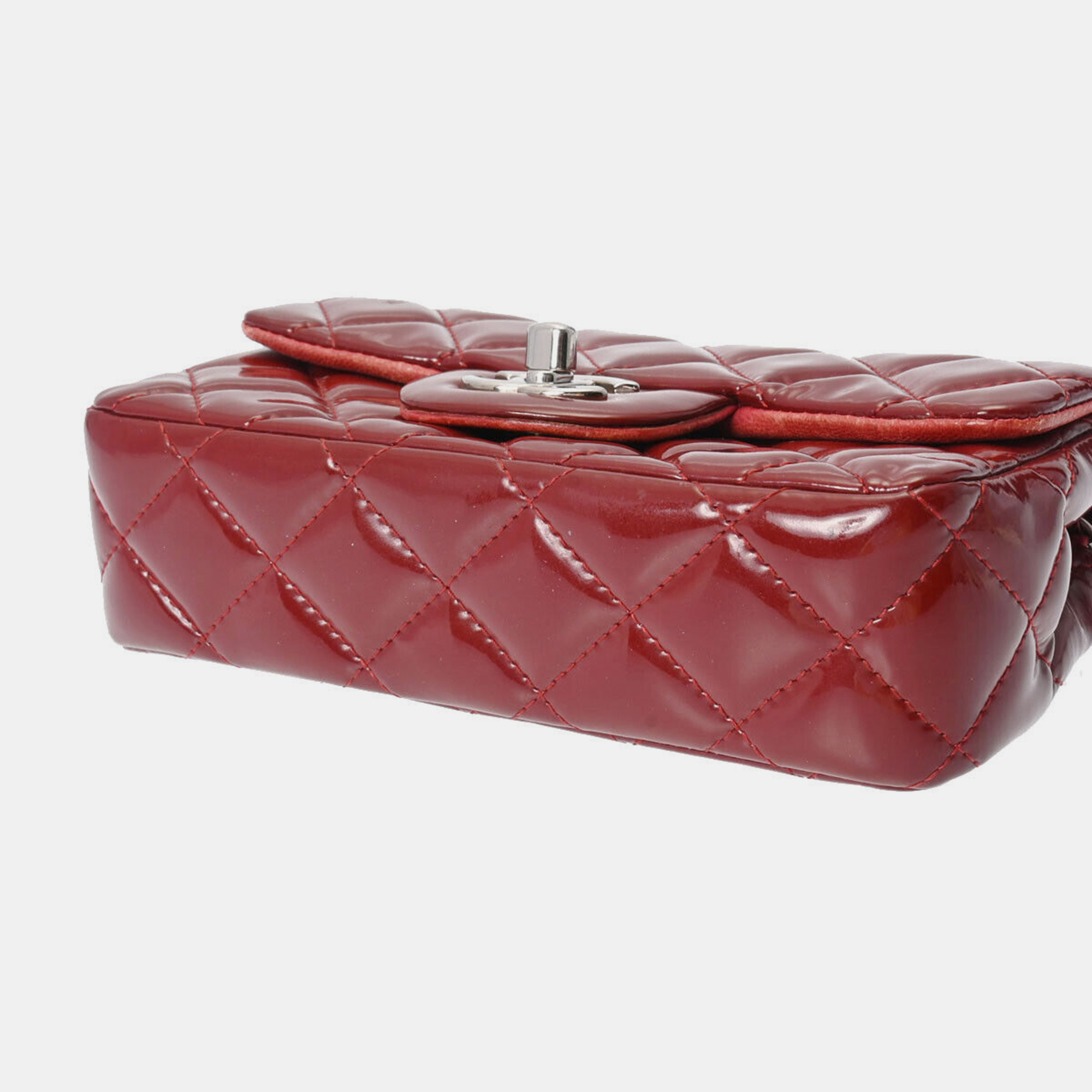 Chanel Red Leather CC Mini Flap Bag