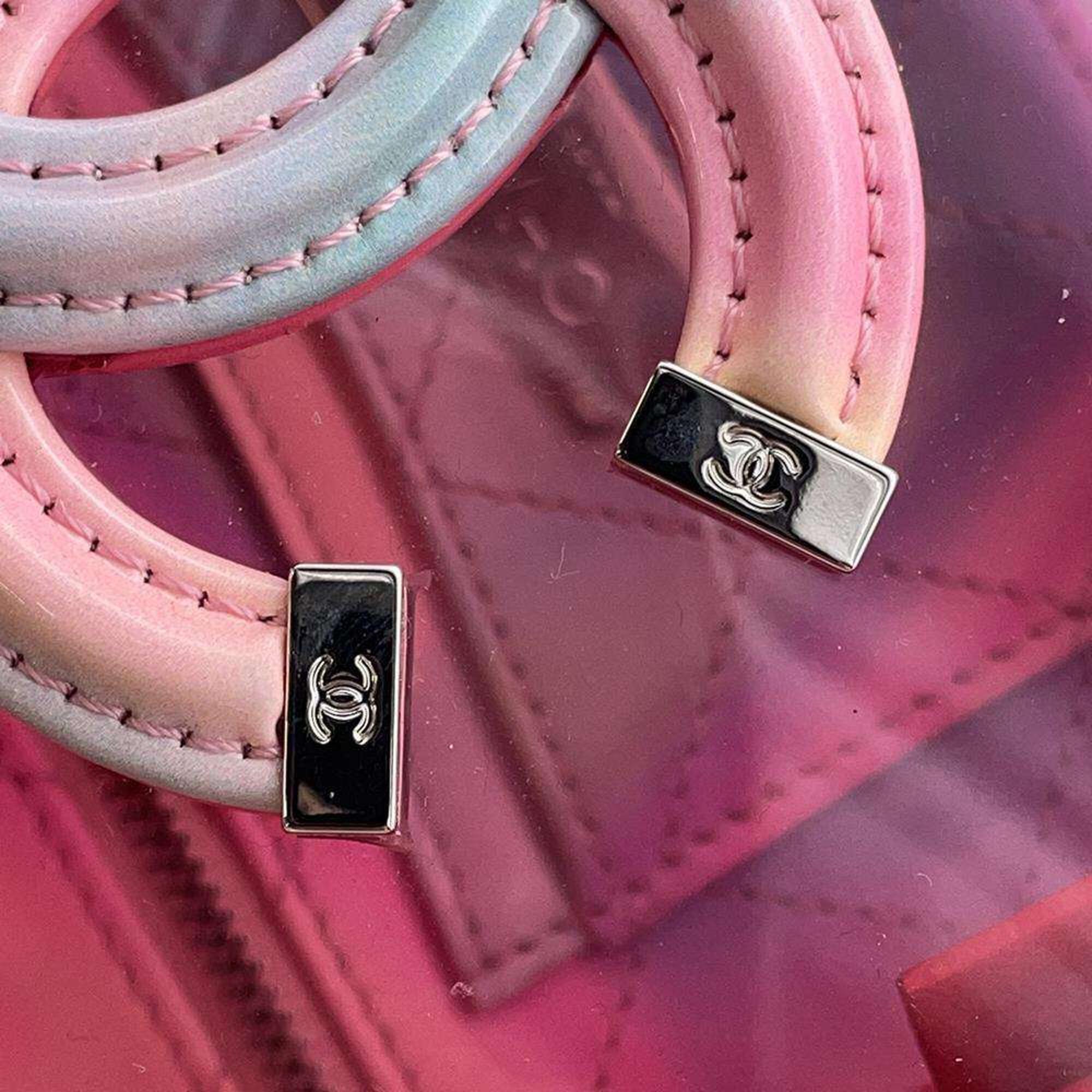 Chanel Pink Leather Filigree Shoulder Bag