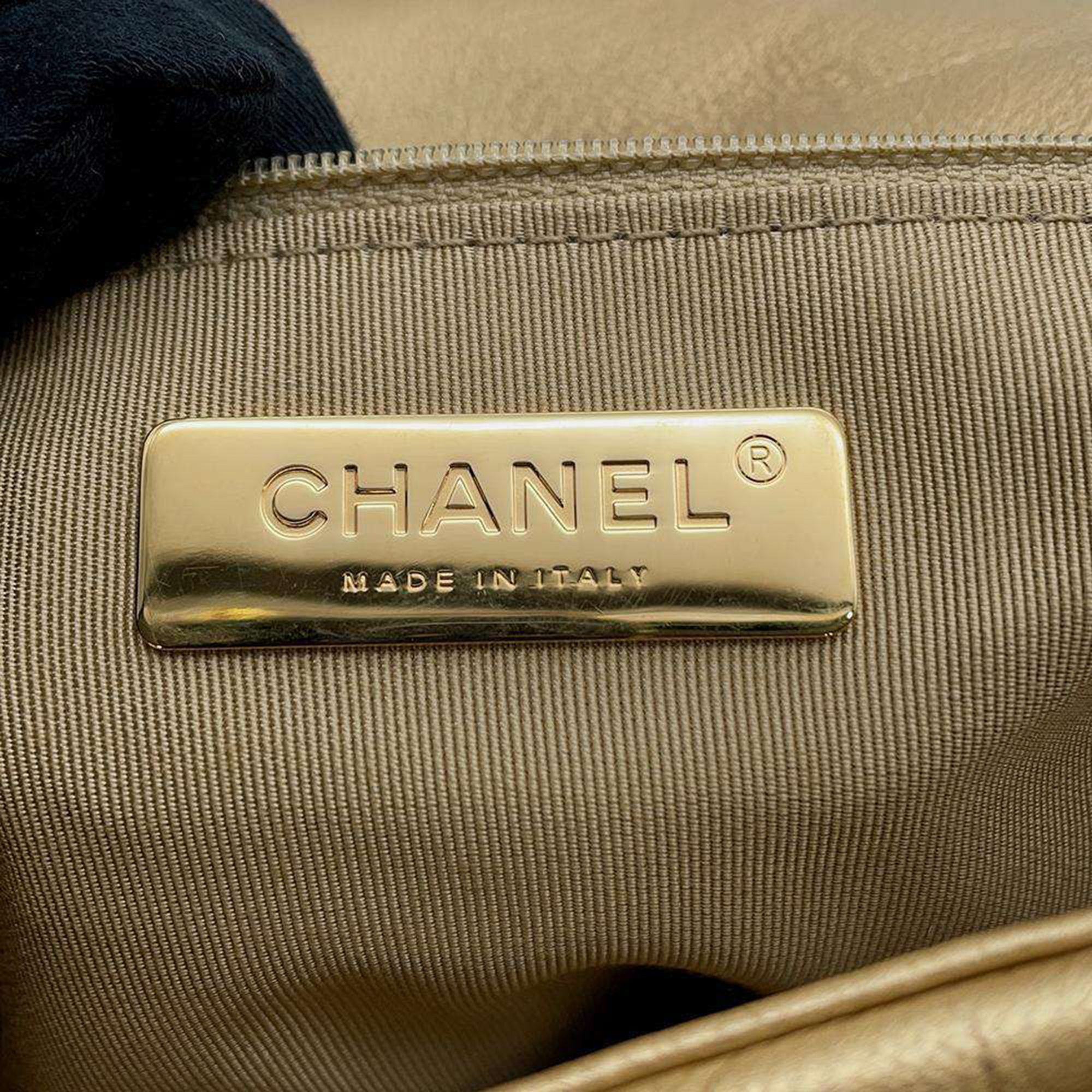 Chanel Brown Leather Small 19 Shoulder Bag