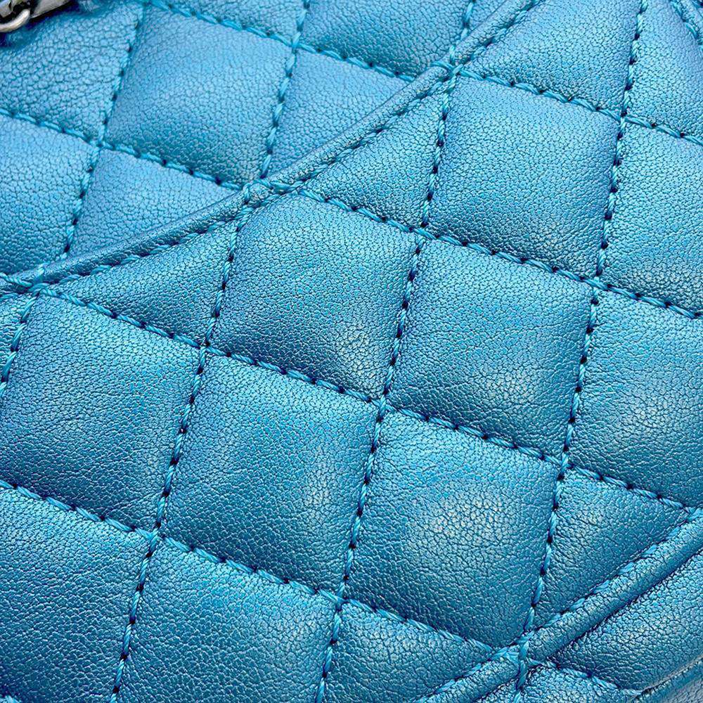 Chanel Blue Leather Mini Reissue 2.55 Shoulder Bag