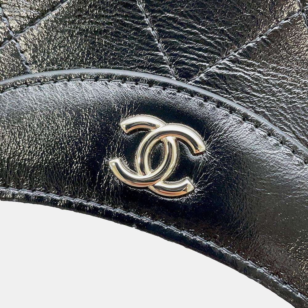 Chanel Black Leather CC Shoulder Bag