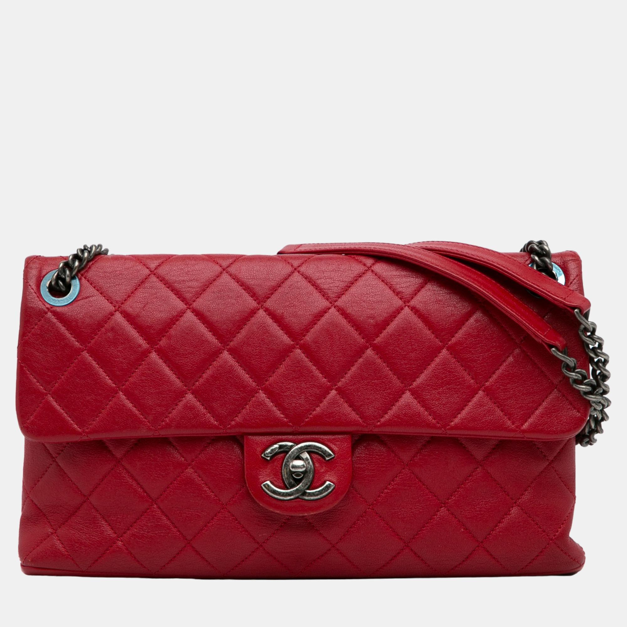 Chanel Red 31 Rue Cambon Flap Bag
