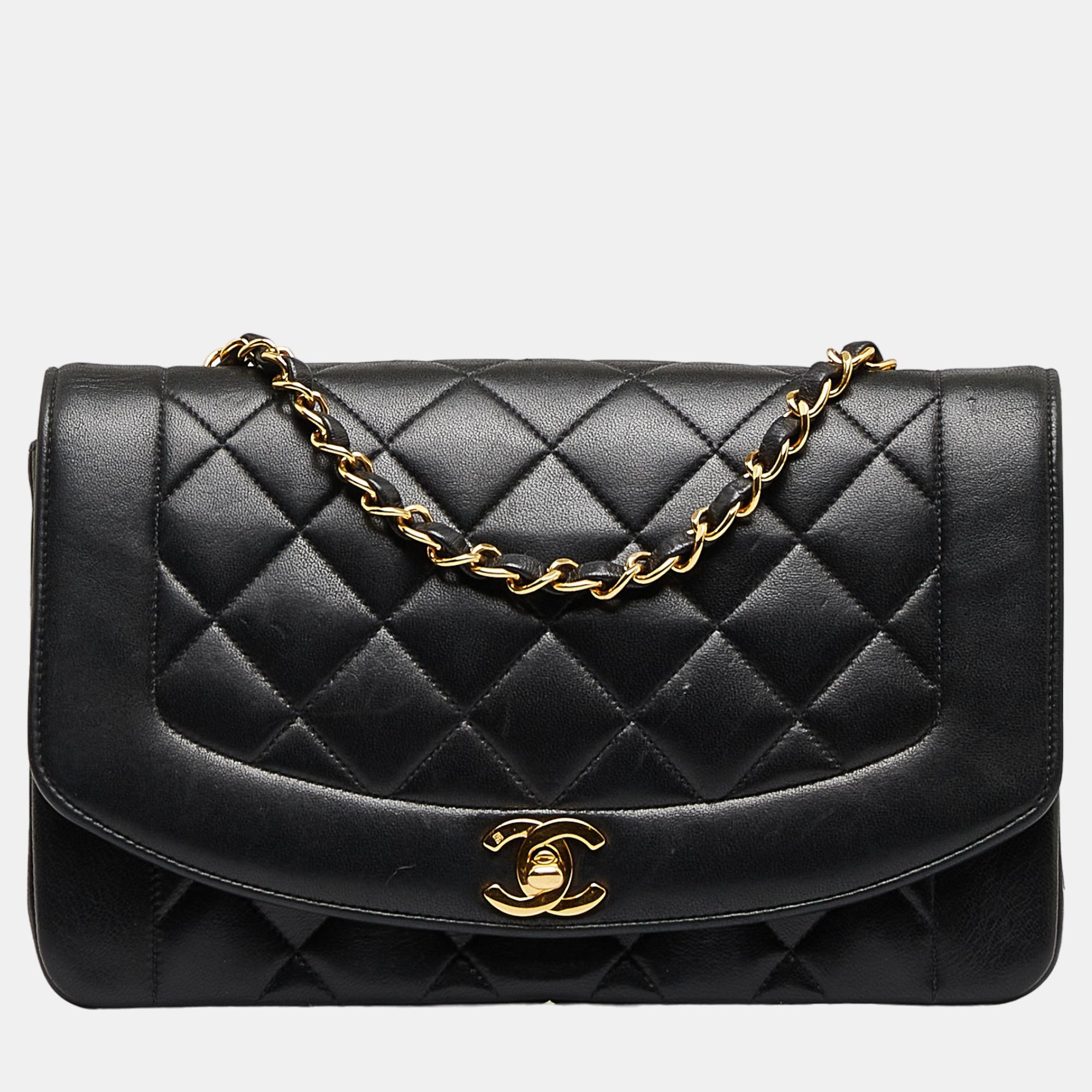Chanel Black Medium Diana Flap Bag