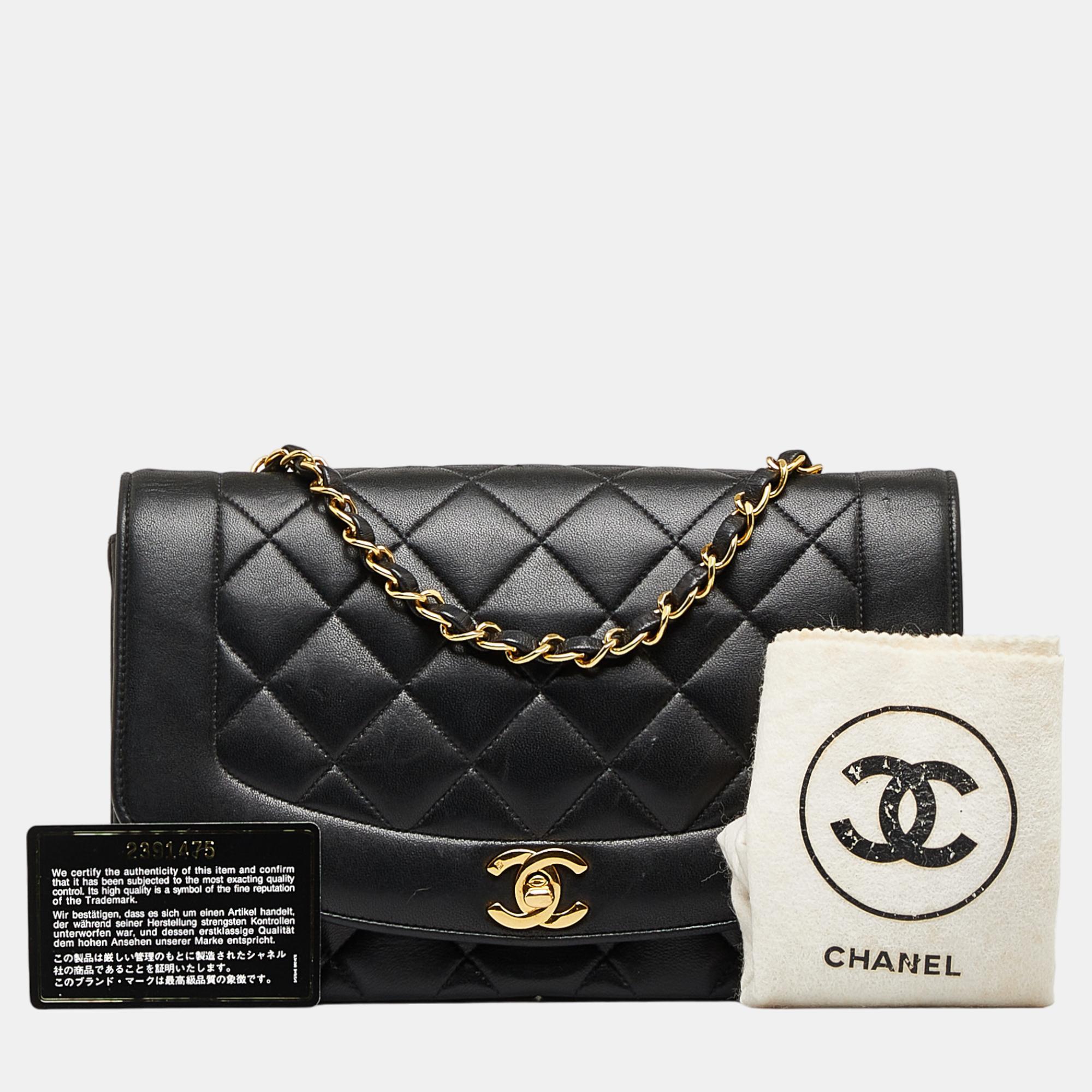Chanel Black Medium Diana Flap Bag