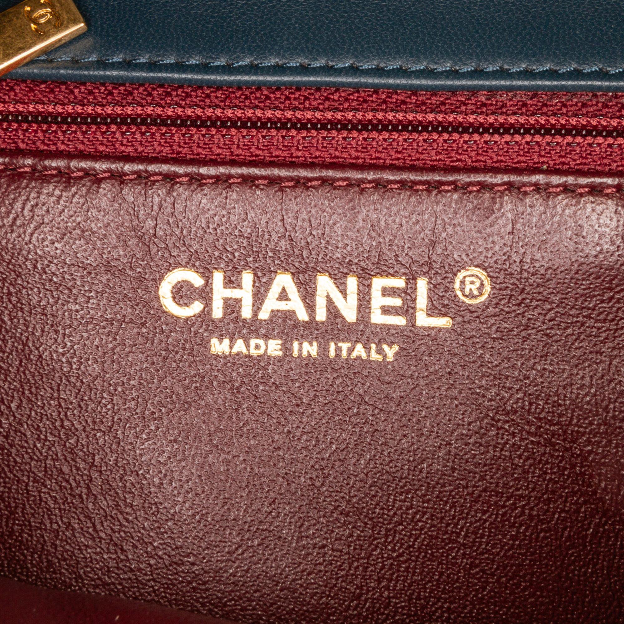 Chanel Blue/Black Two-Tone Day Flap Bag
