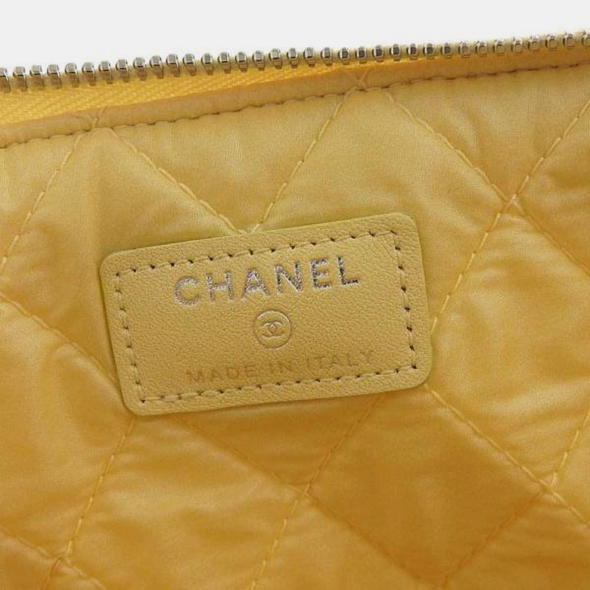 Chanel Beige Raffia Deauville O-Case Clutch Bag