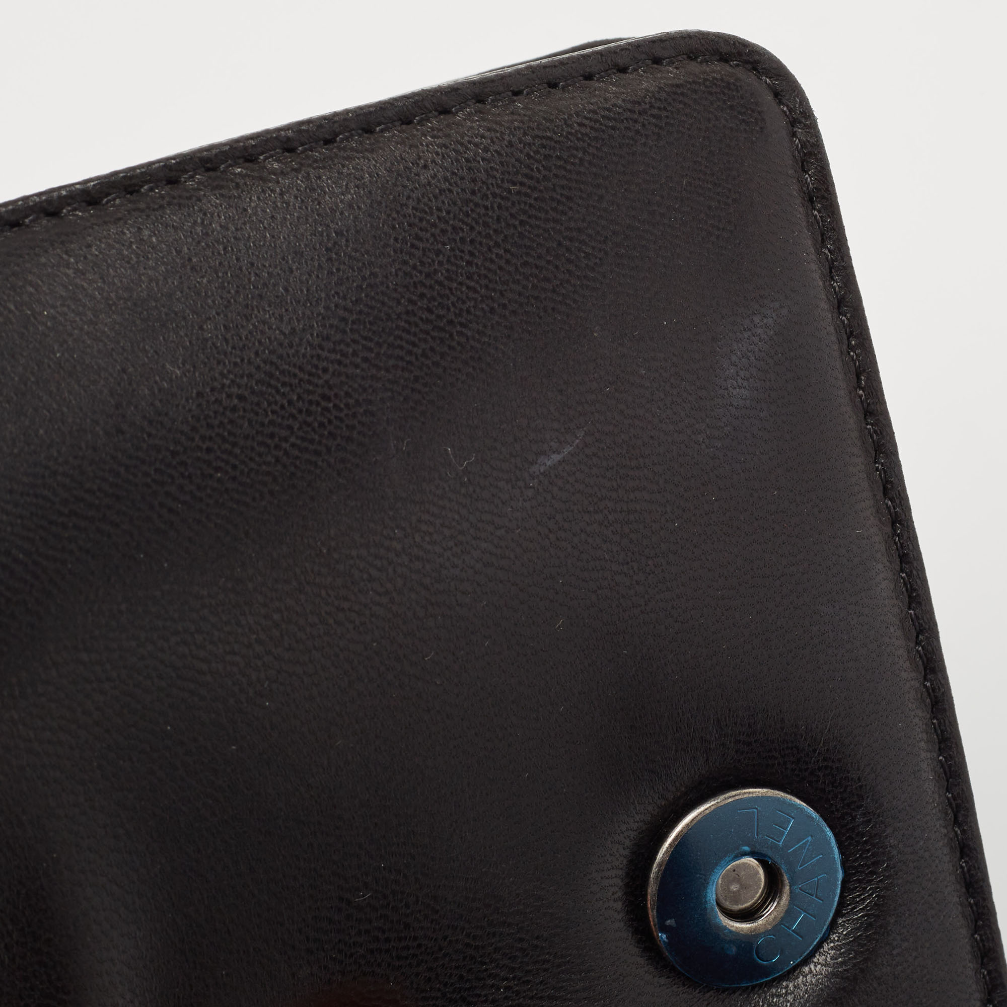 Chanel Black Leather And Plexiglass Mini Brick Flap Crossbody Bag