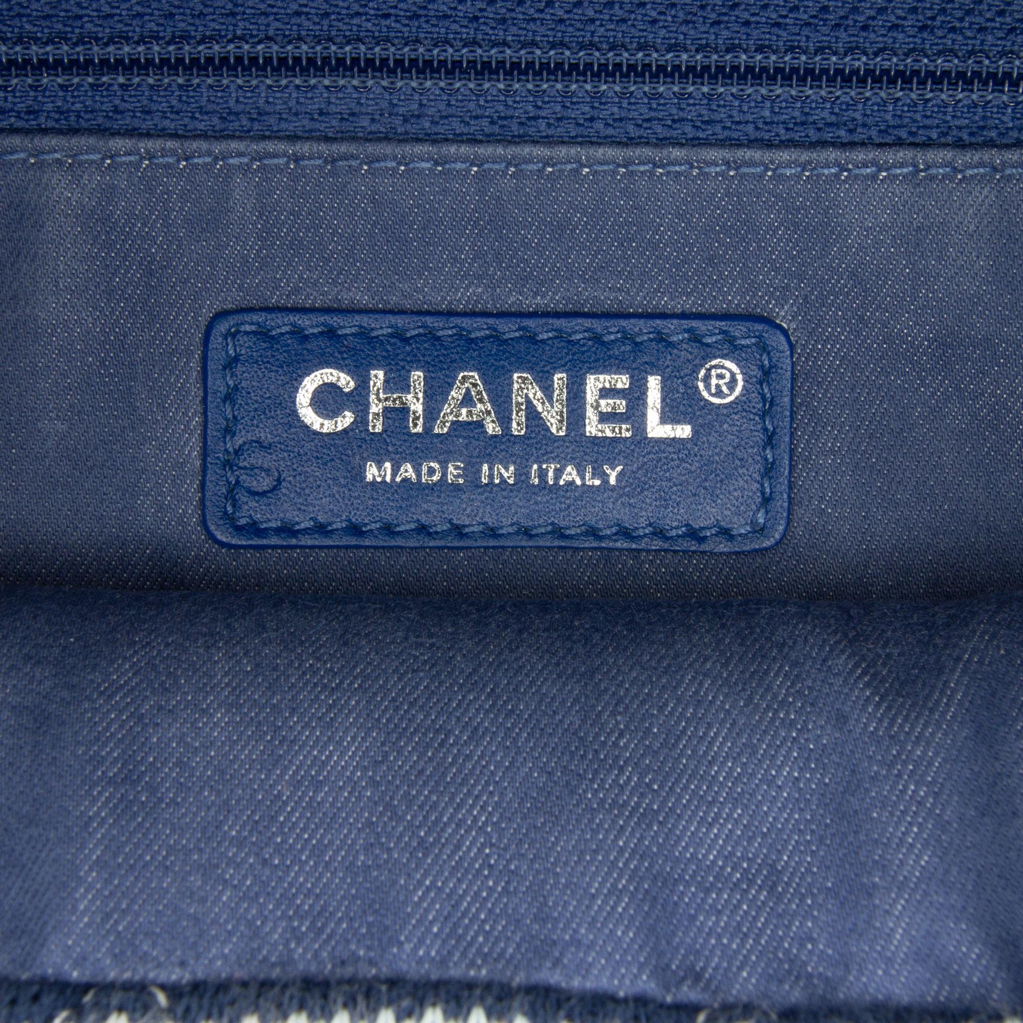 Chanel Multicolour Jumbo Jersey Rope Flap Bag