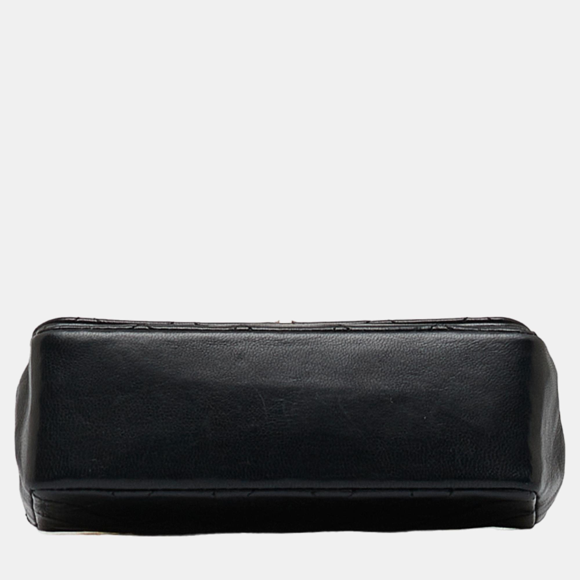 Chanel Black Extra Mini Classic Lambskin Leather Flap Bag