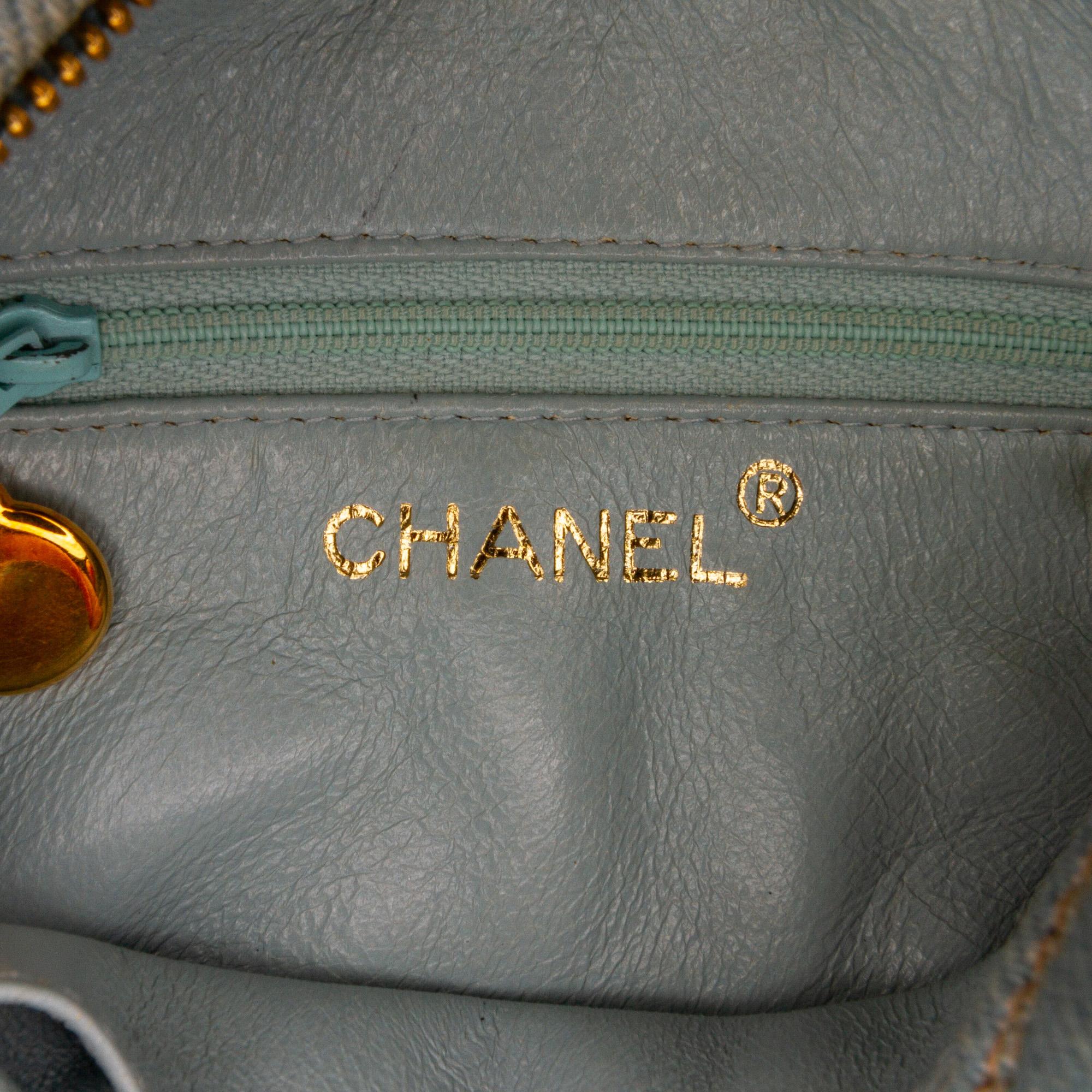 Chanel Blue CC Denim Crossbody Bag