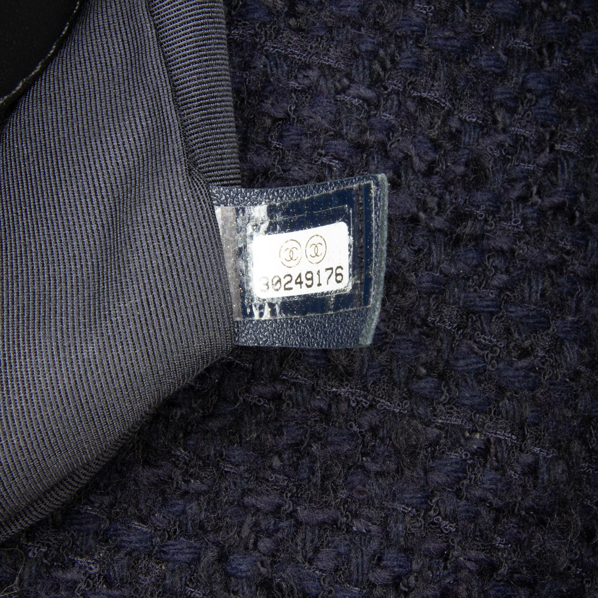 Chanel Black Large Tweed 19 Flap Bag