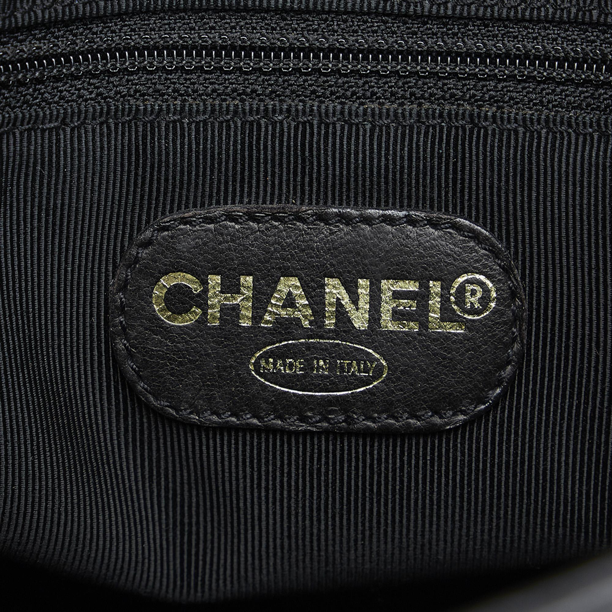 Chanel Black Caviar Chain Tote