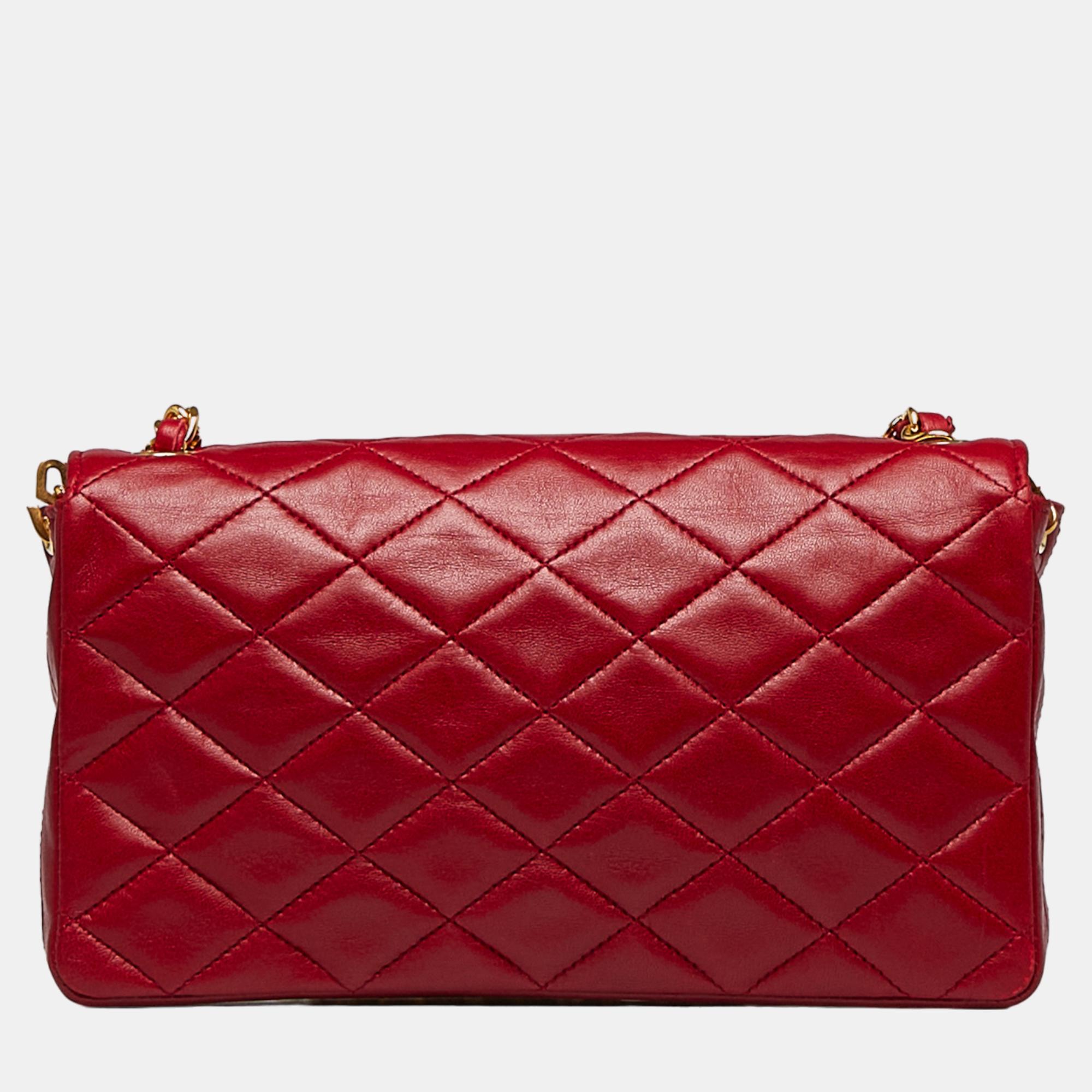 Chanel Red CC Crossbody Bag