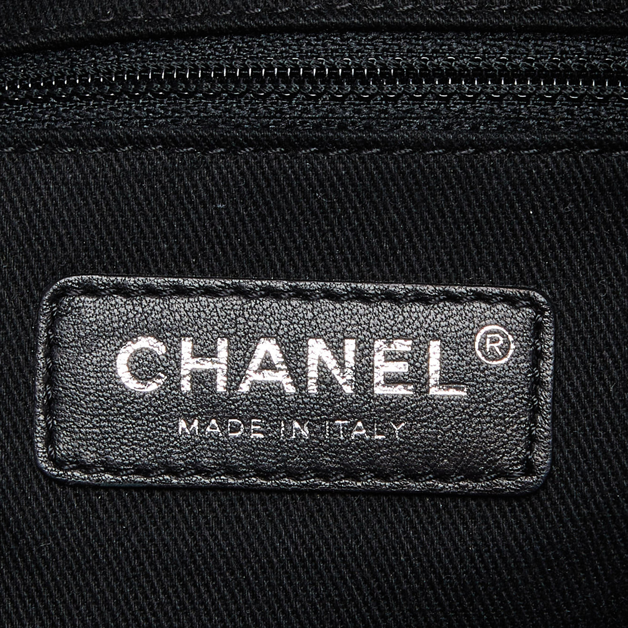Chanel Grey/Black Denim And Leather Sequin Embellished Deauville Backpack