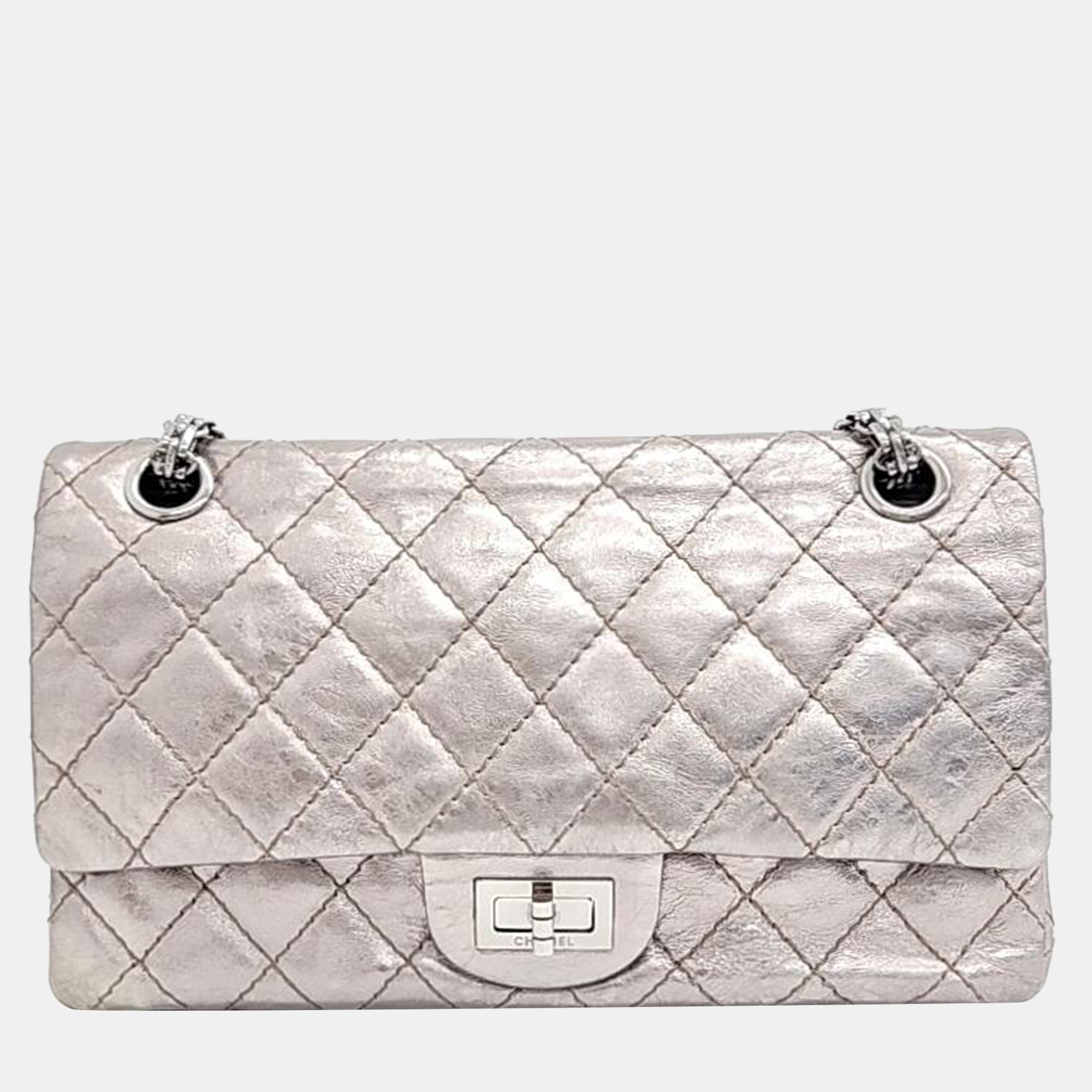 Chanel metallic vintage 2.55 bag 24