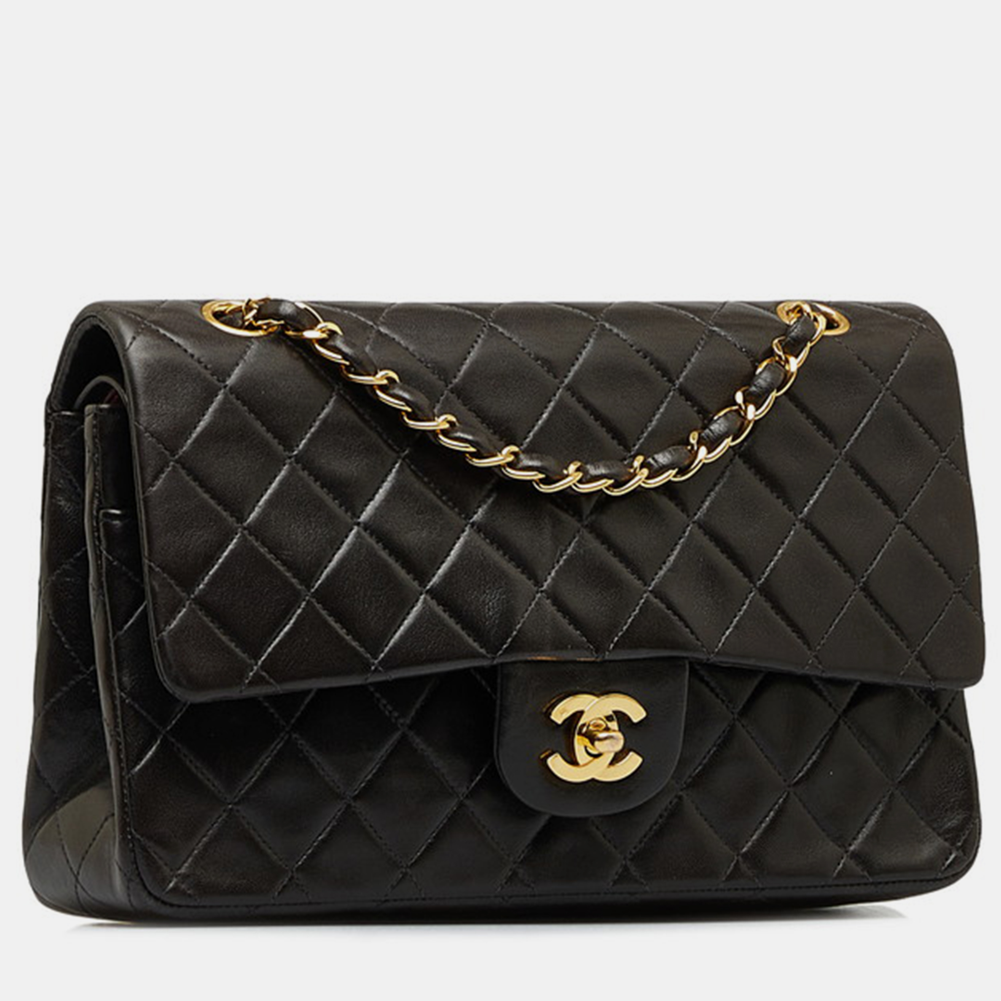 Chanel Black Leather Medium Classic Double Flap Bag
Chanel Black Leather Medium Classic Double Flap Bag