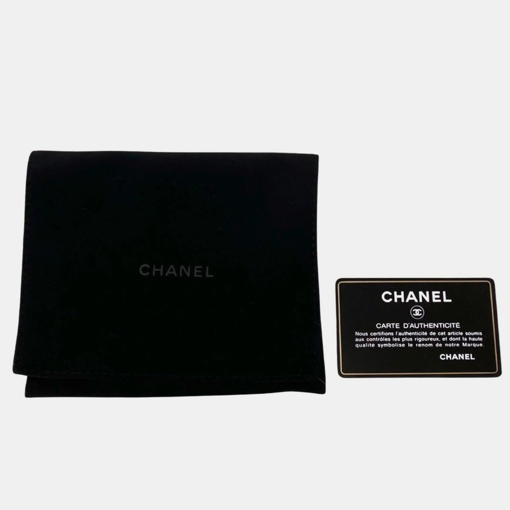 Chanel Purple Lambskin Leather 19 Trifold Wallet