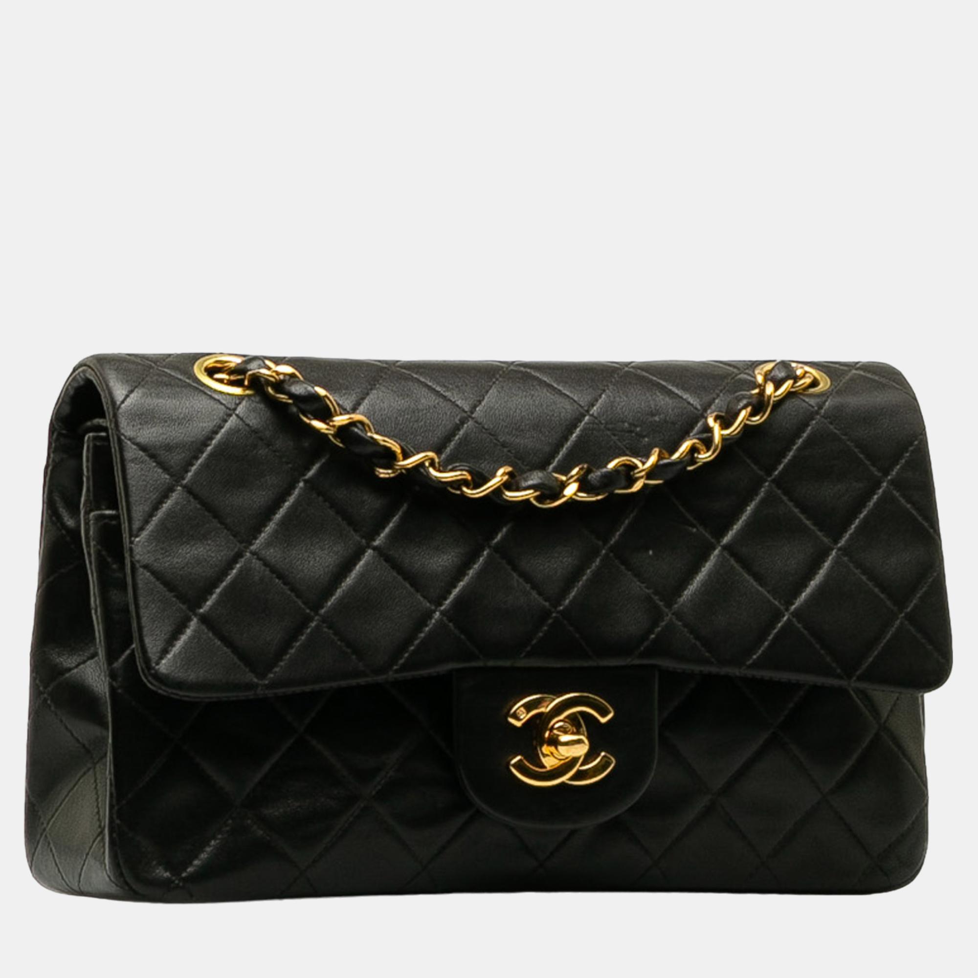 Chanel Black Small Classic Lambskin Double Flap Bag
Chanel Black Small Classic Lambskin Double Flap Bag
