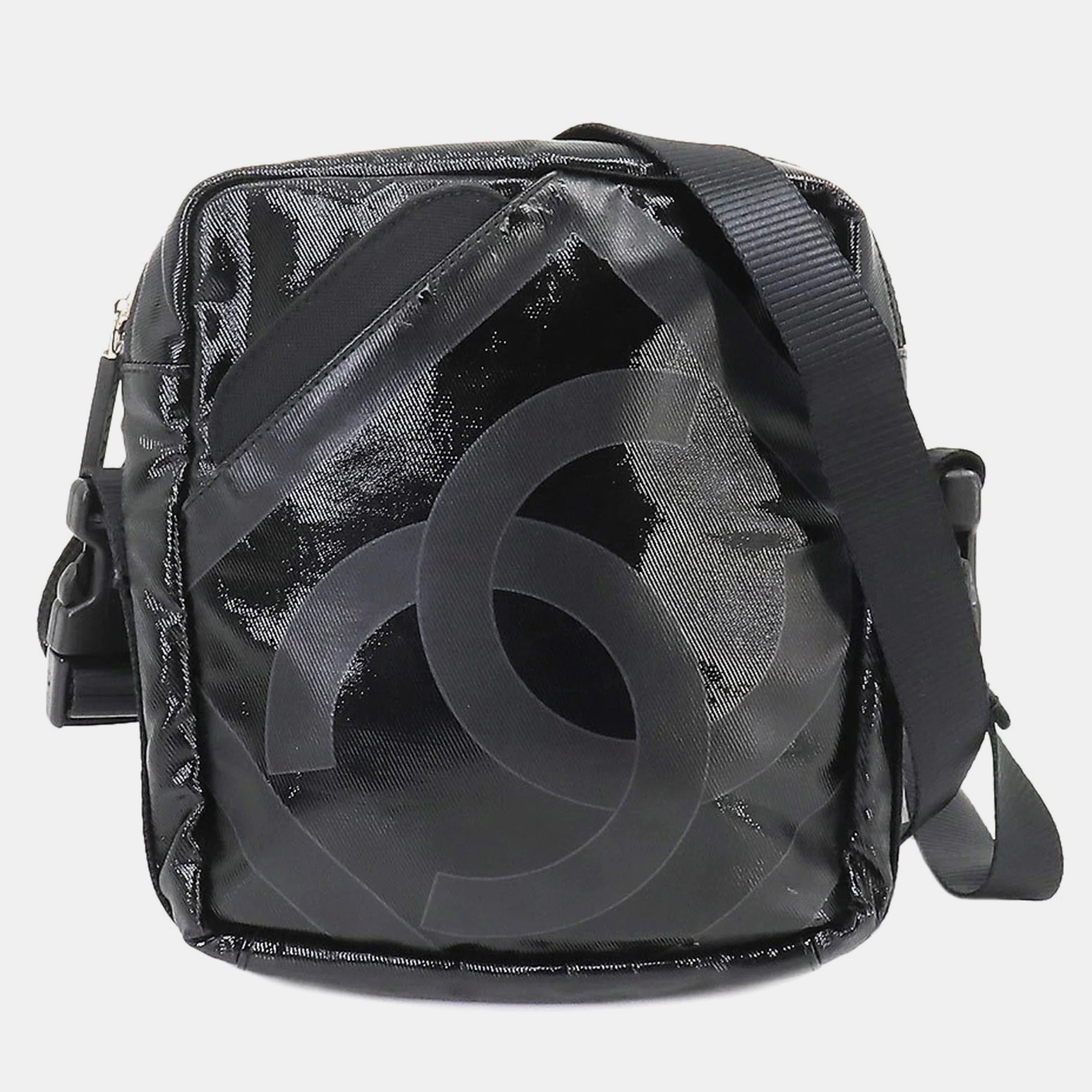 Chanel black sport ligne crossbody bag