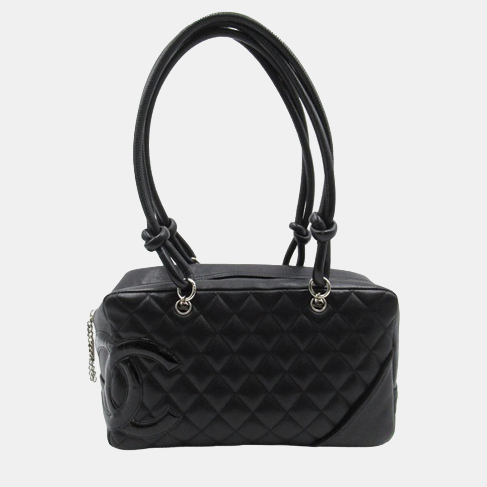 Chanel black cambon ligne shoulder bag