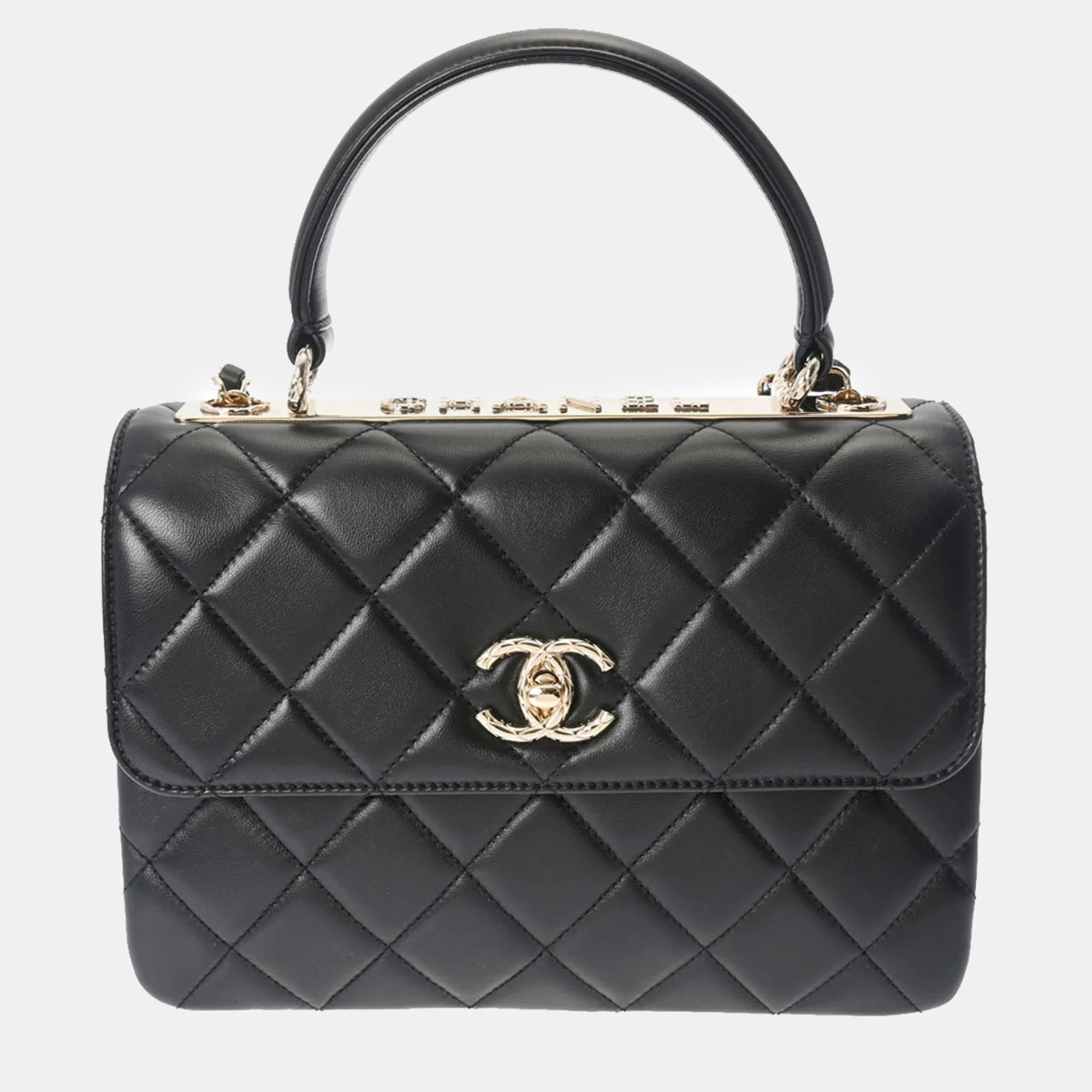 Chanel  leather small trendy cc top handle bags