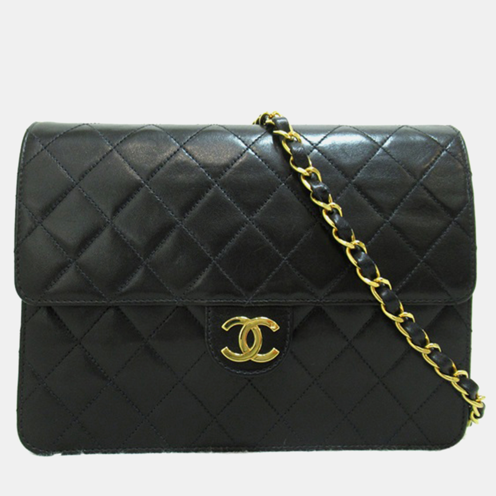 Chanel  lambskin leather medium classic single flap shoulder bags