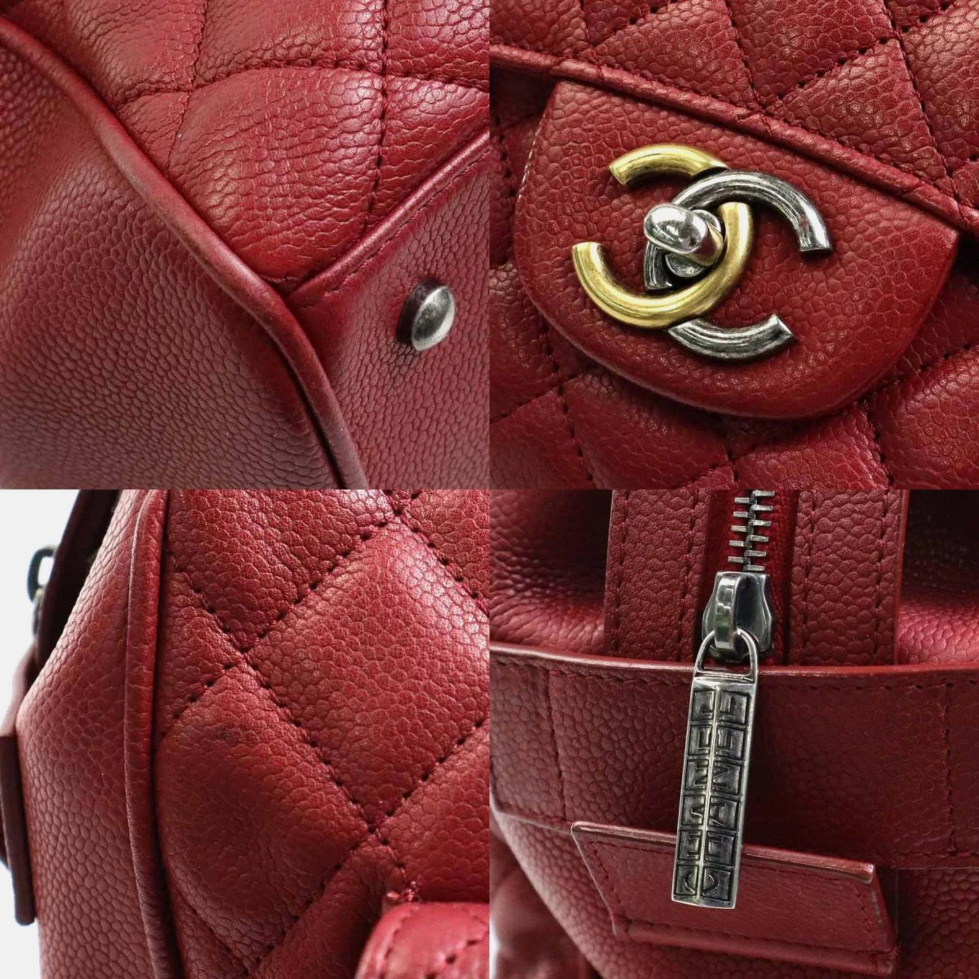 Chanel Quilted Goatskin Large Casual Pocket Shopping Tote