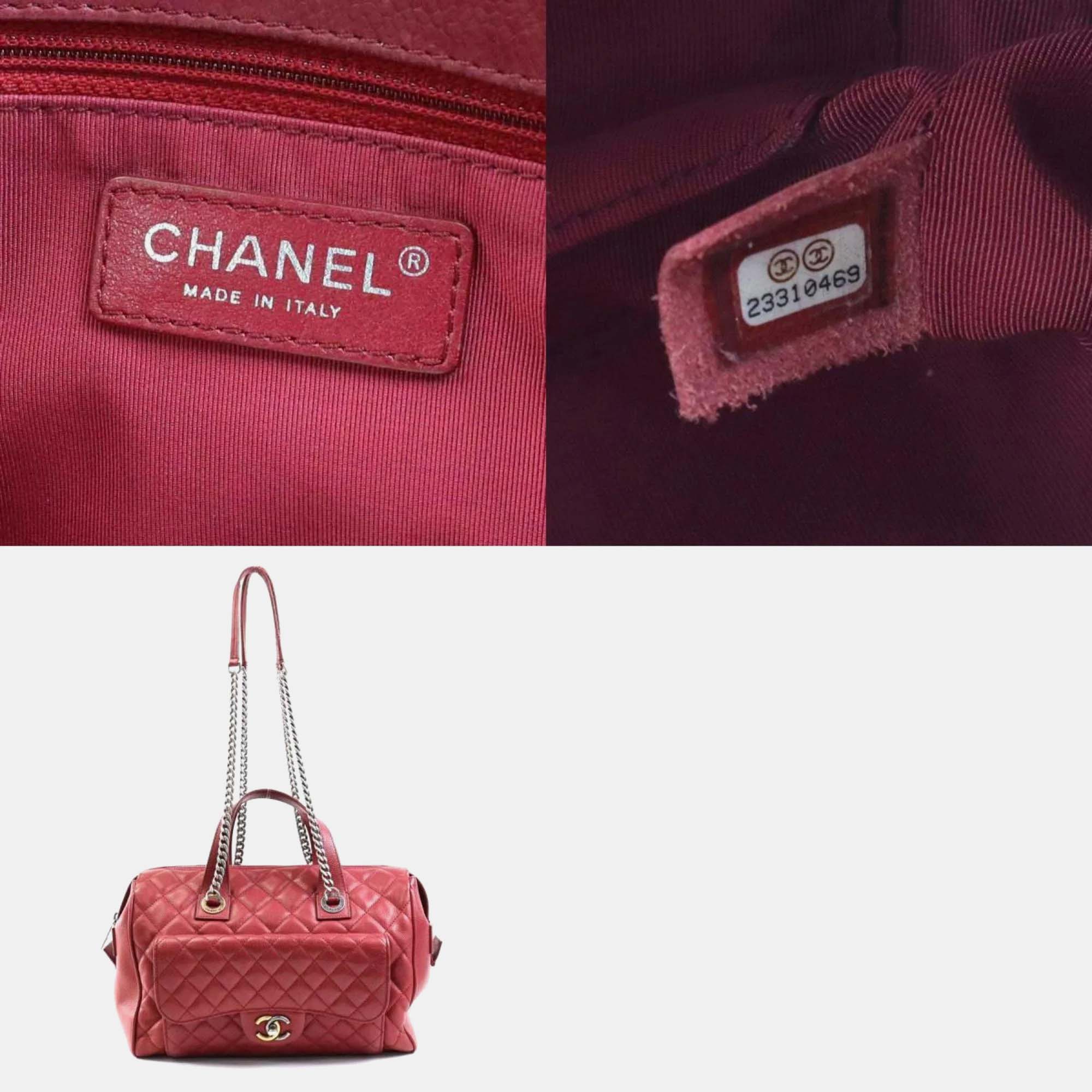 Chanel Quilted Goatskin Large Casual Pocket Shopping Tote